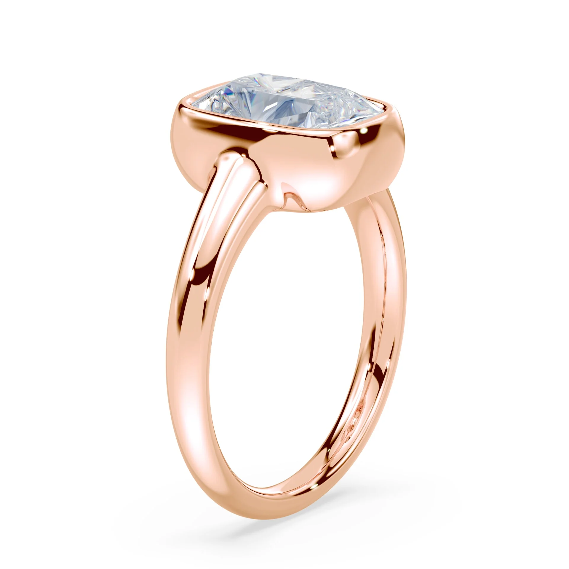 Old Mine Cut Wide Bezel Ring - Image 2