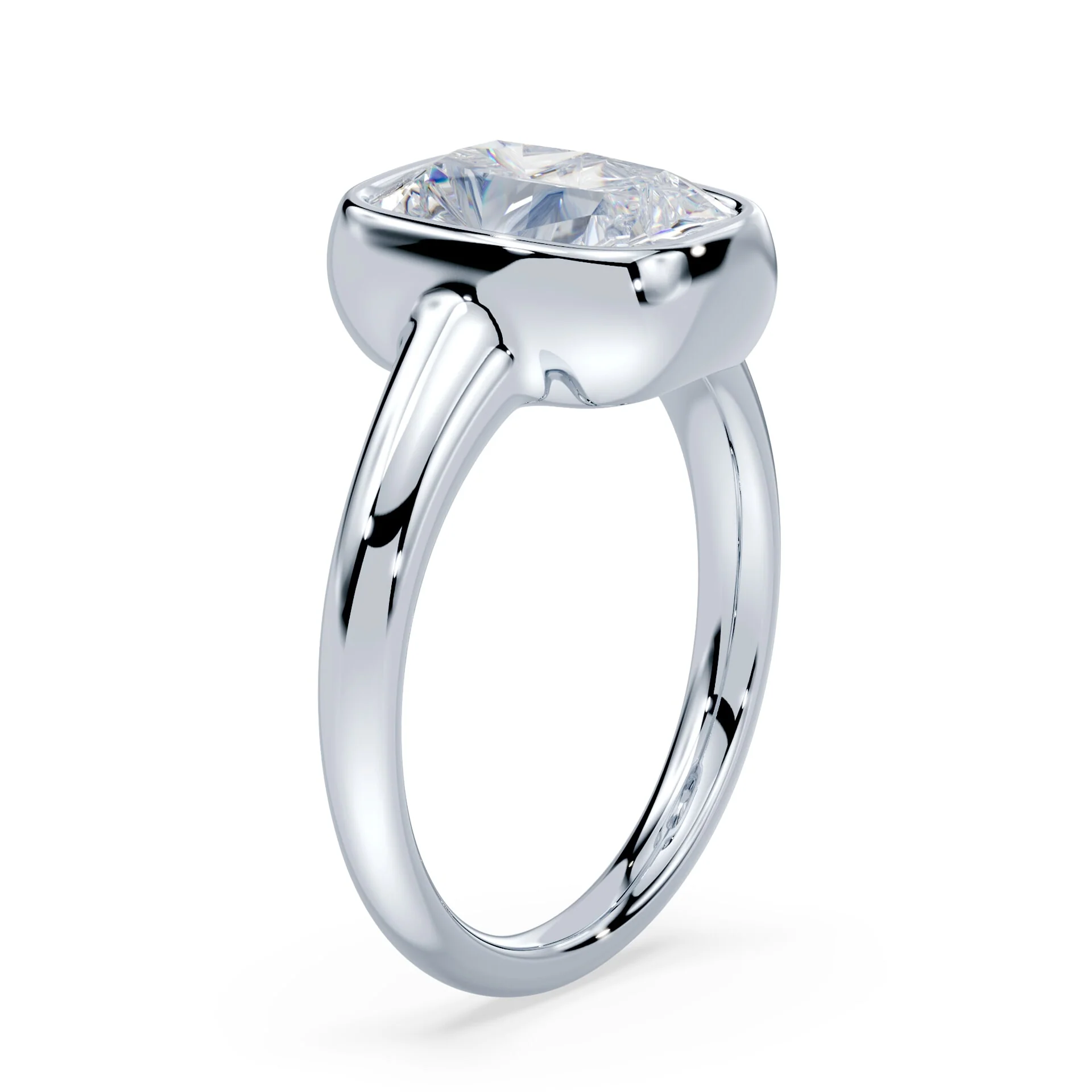 Old Mine Cut Wide Bezel Ring - Image 2