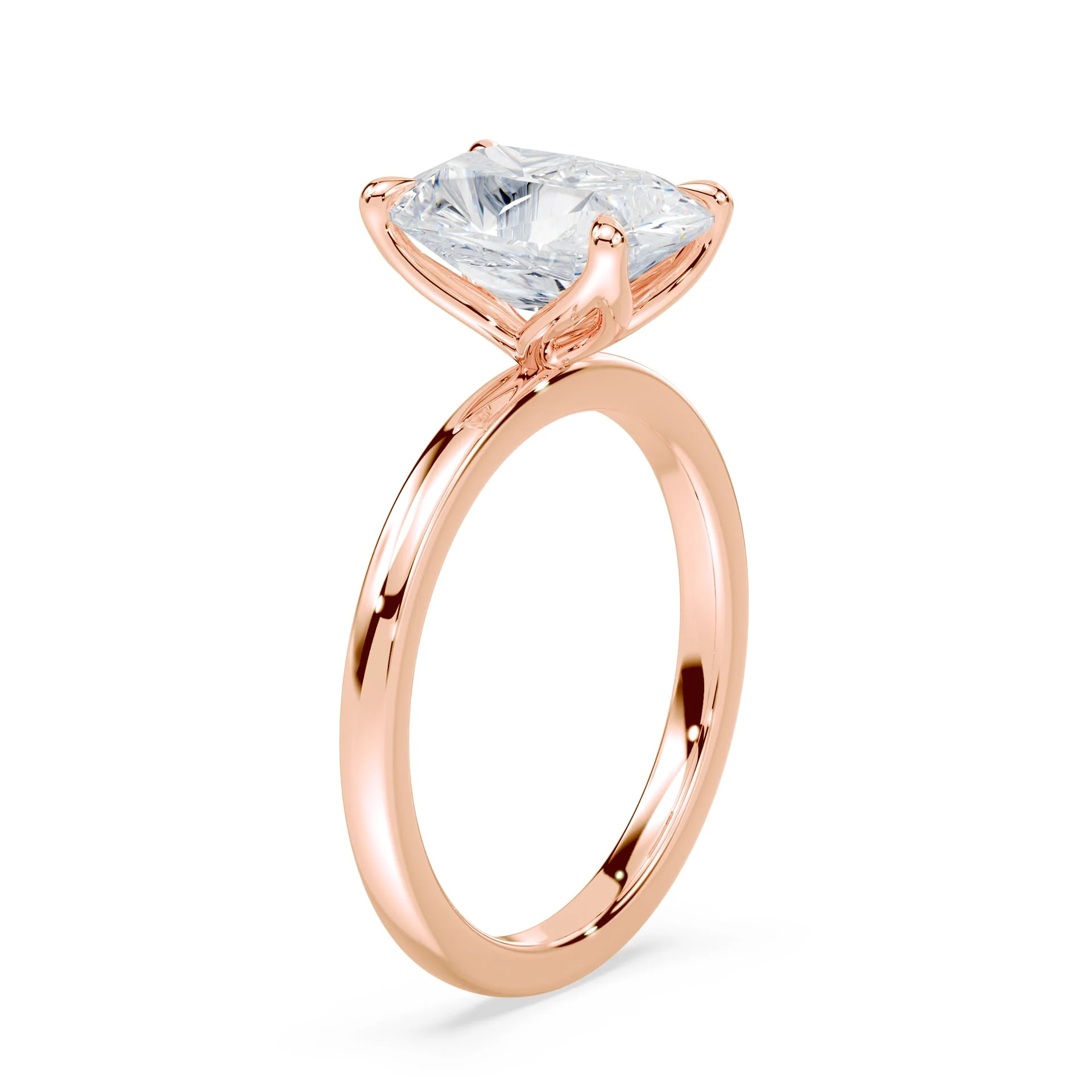 Old Mine Cut Tulip Engagement Ring - Image 2