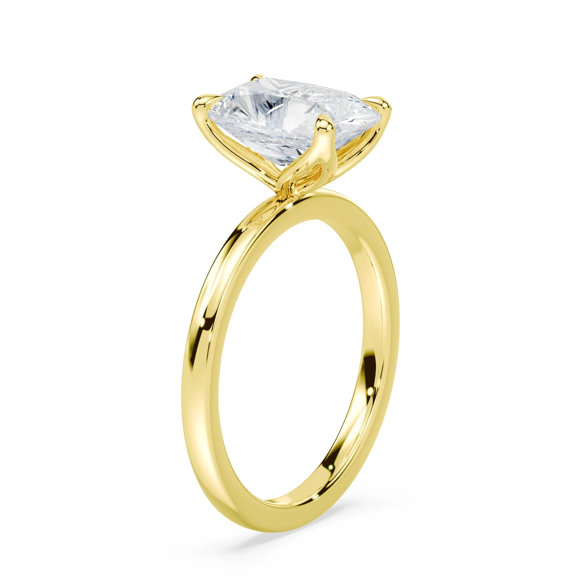 Old Mine Cut Tulip Engagement Ring - Image 2