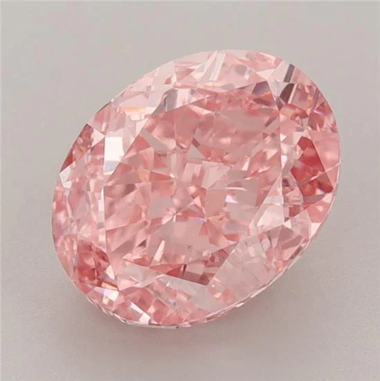 Oval 2.51ct Fancy Vivid  Pink VVS2