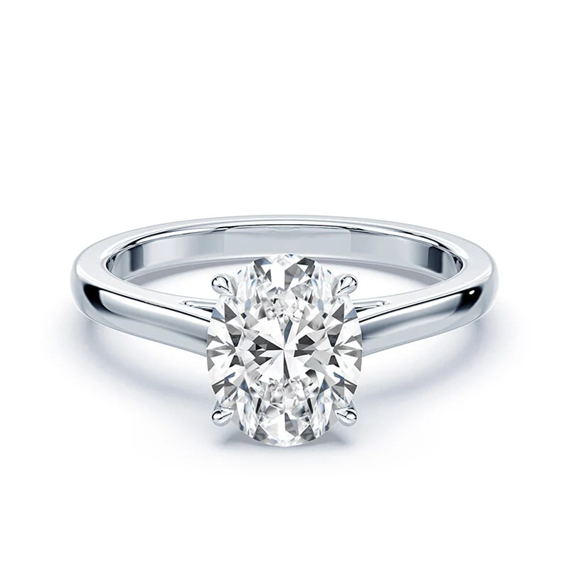 Oval Sleek Cathedral Ring
