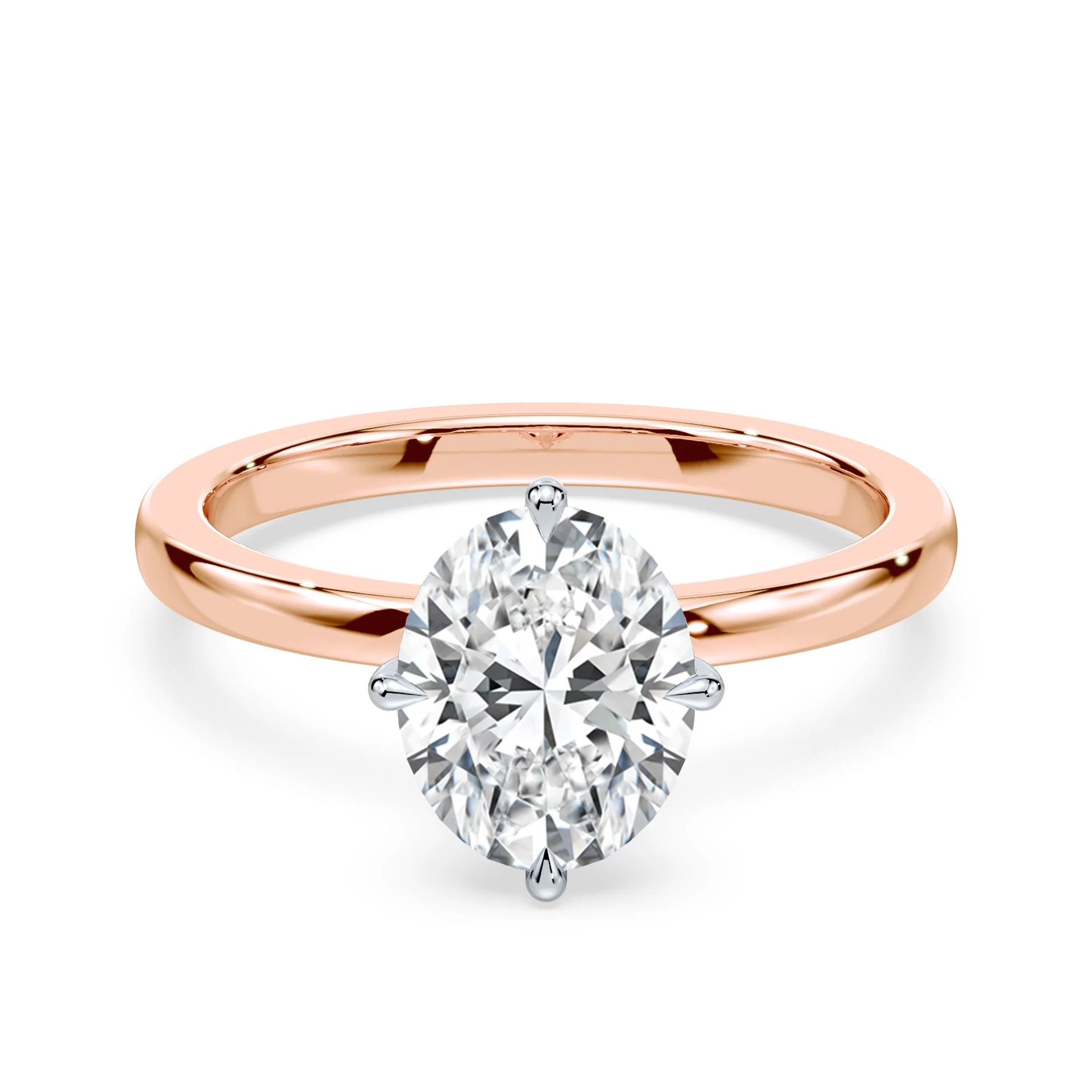 Oval Compass Prong Ring