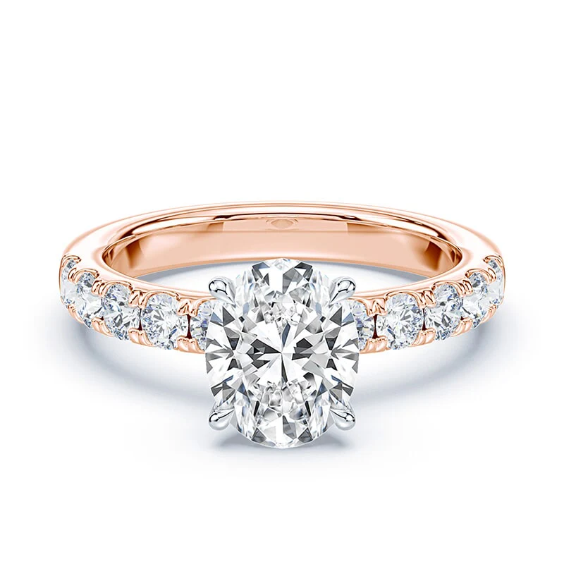 Oval Wide Pave Ring