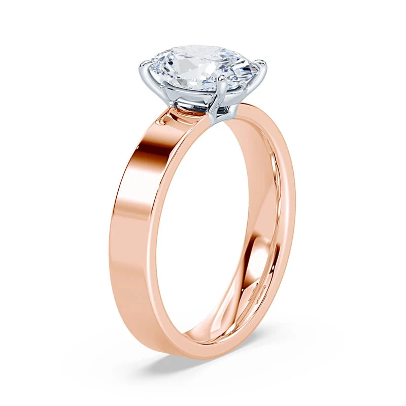 Oval Low Profile Wide Solitaire - Image 2