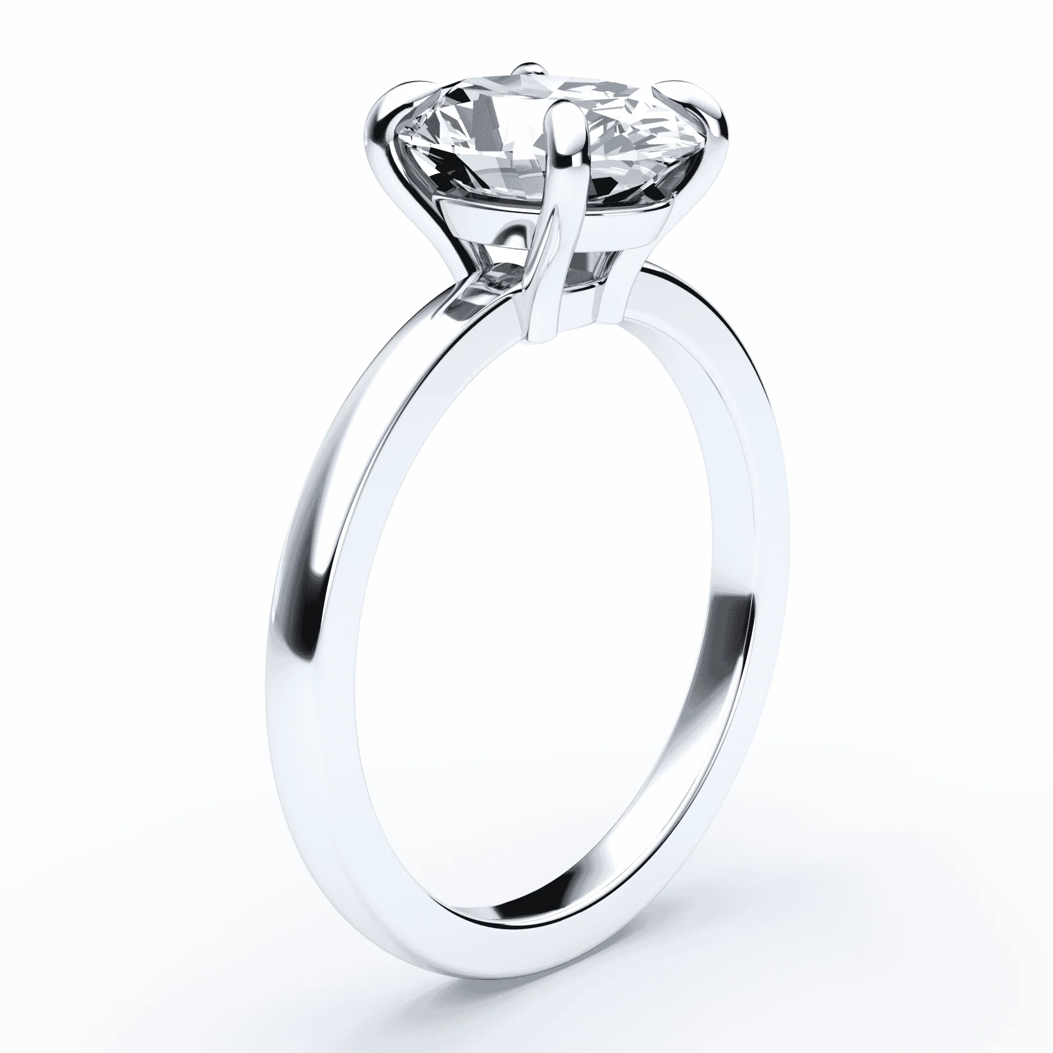 Oval Low Profile Solitaire - Image 2