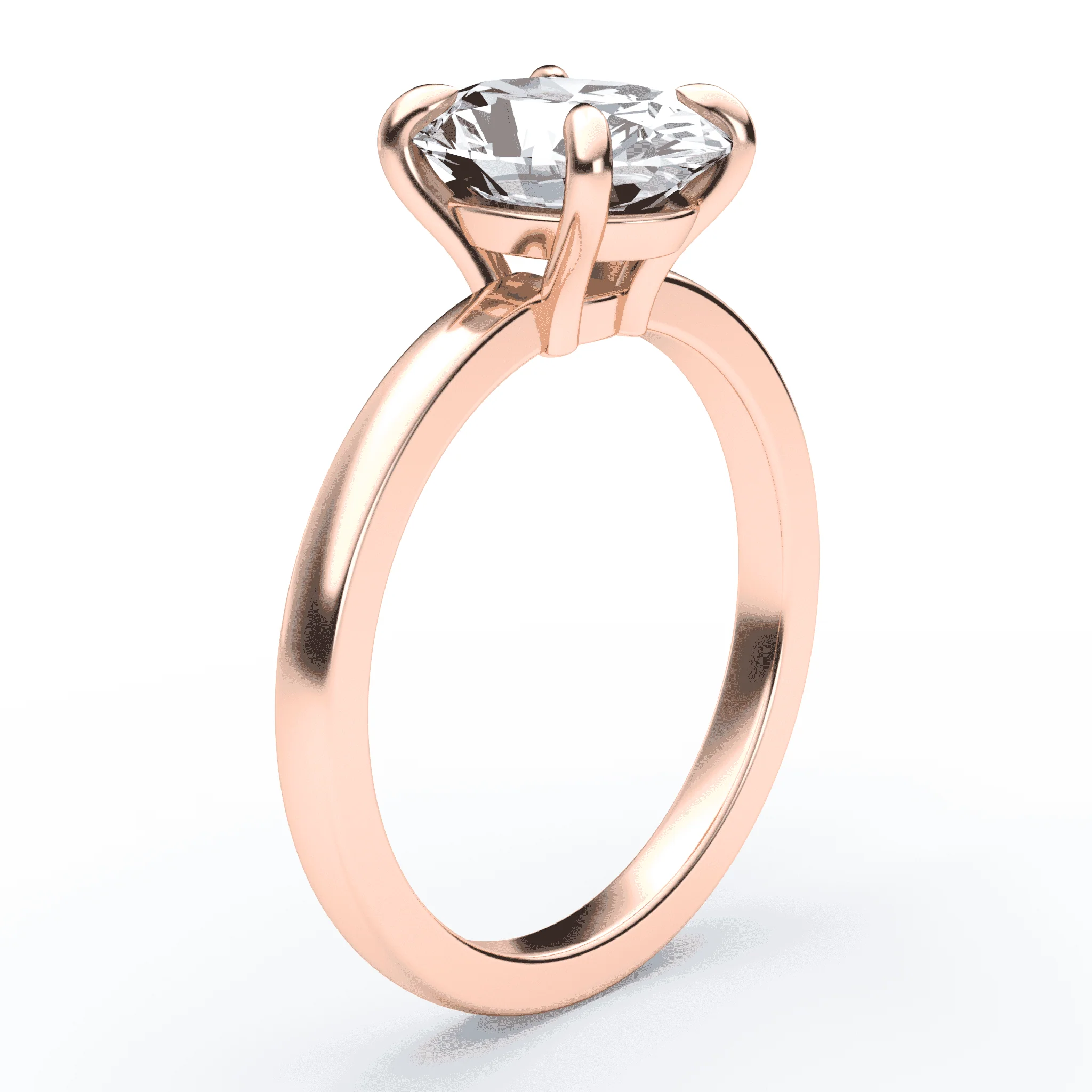 Oval Low Profile Solitaire - Image 2