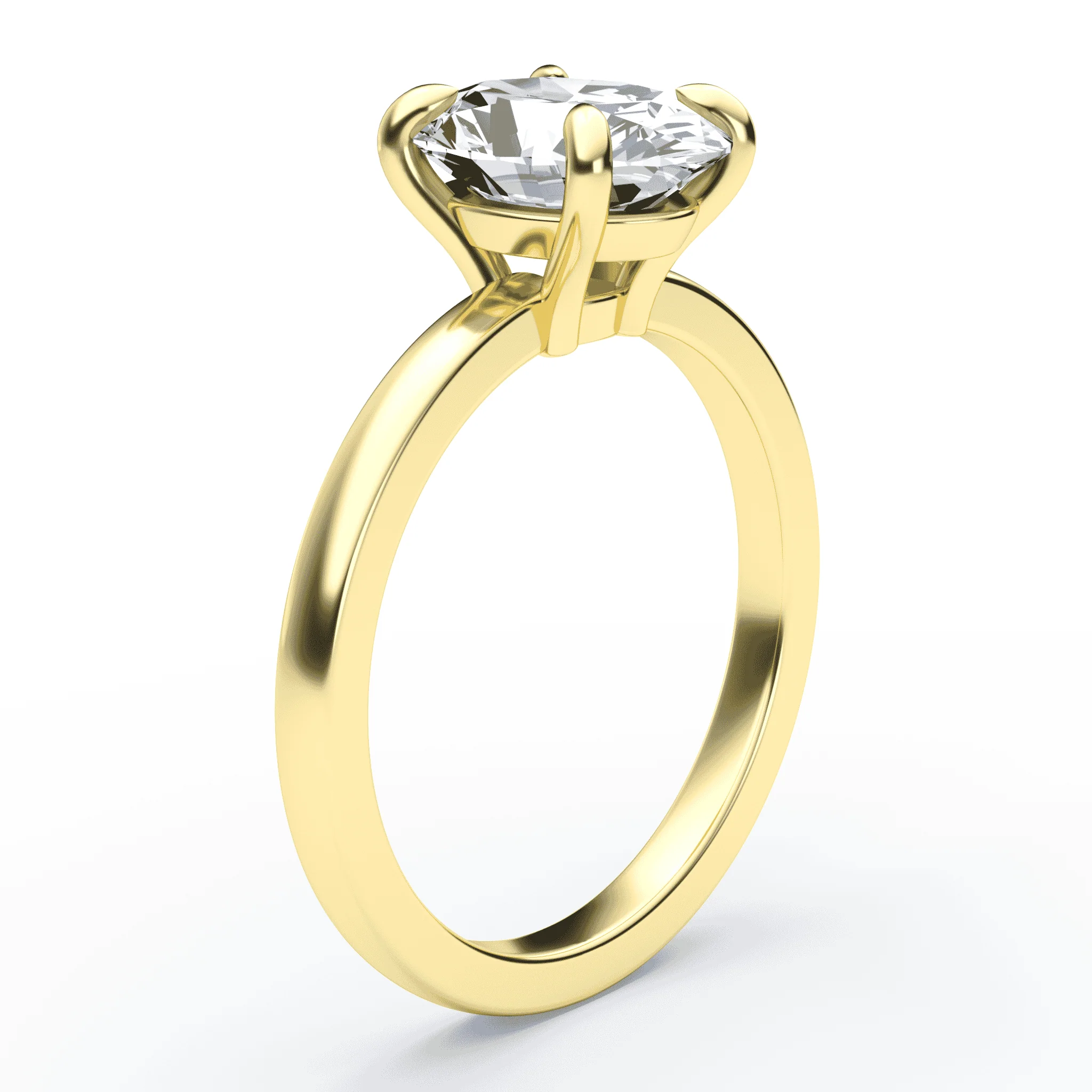 Oval Low Profile Solitaire - Image 2