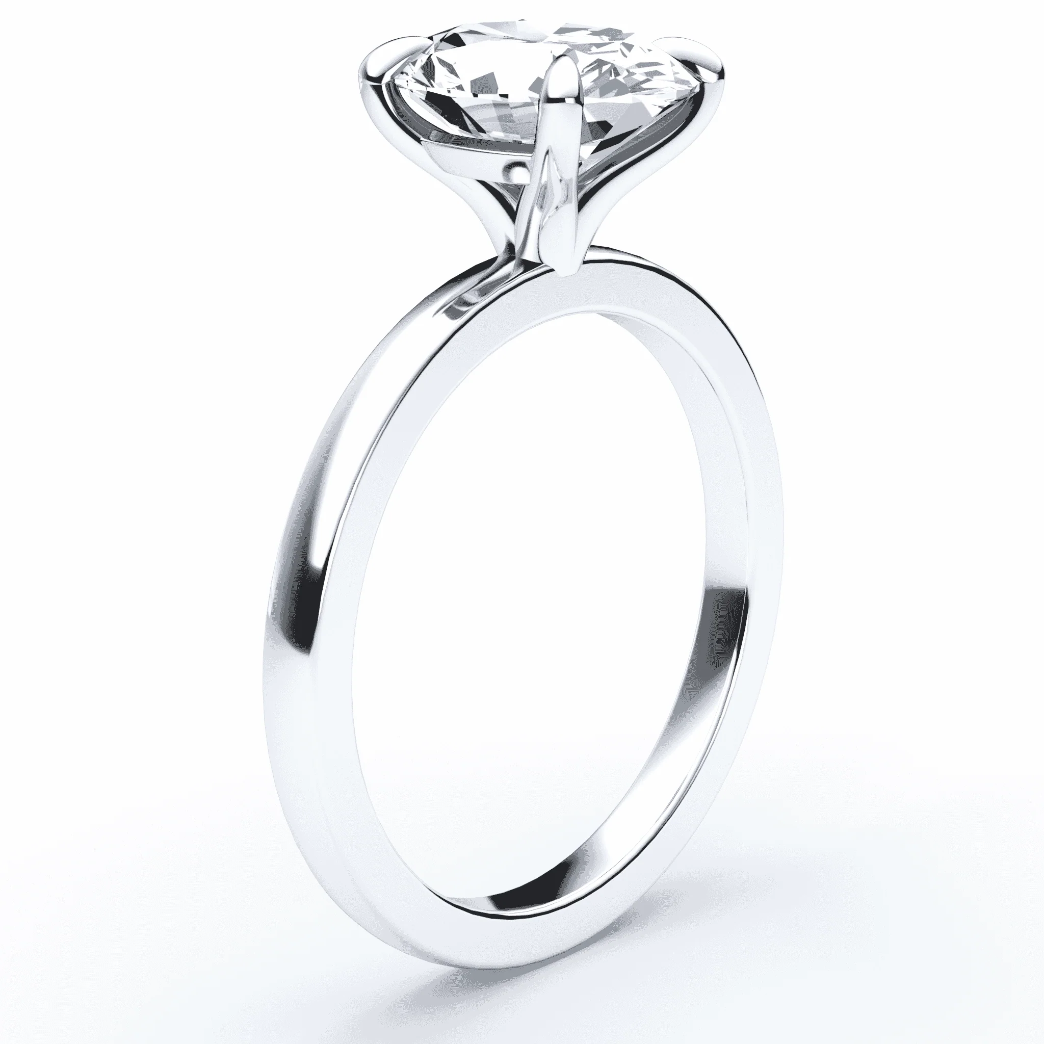 Oval Engagement Ring - Image 2