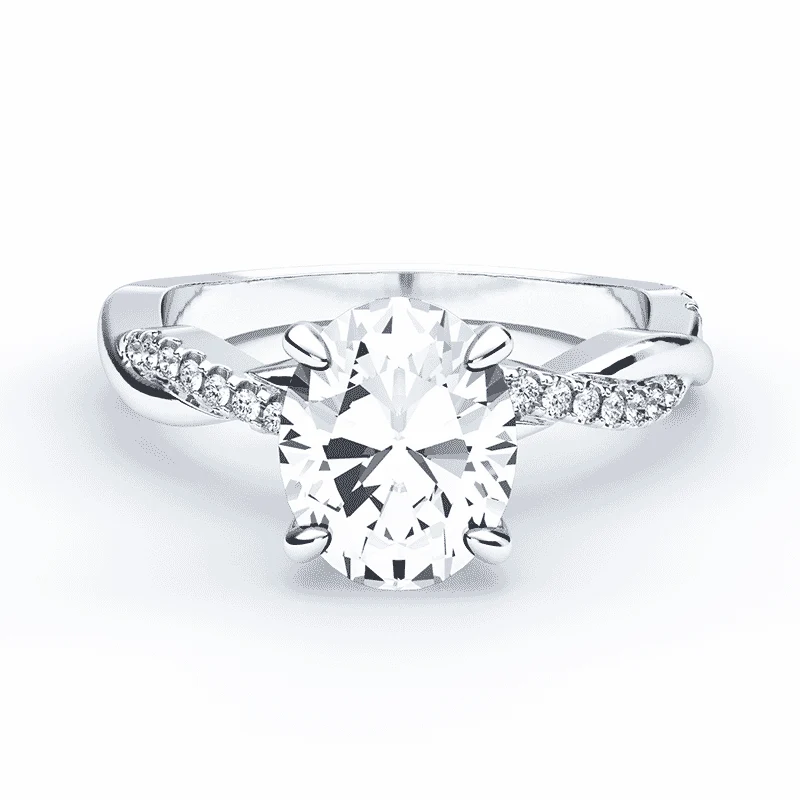 Oval Twisted Band Ring