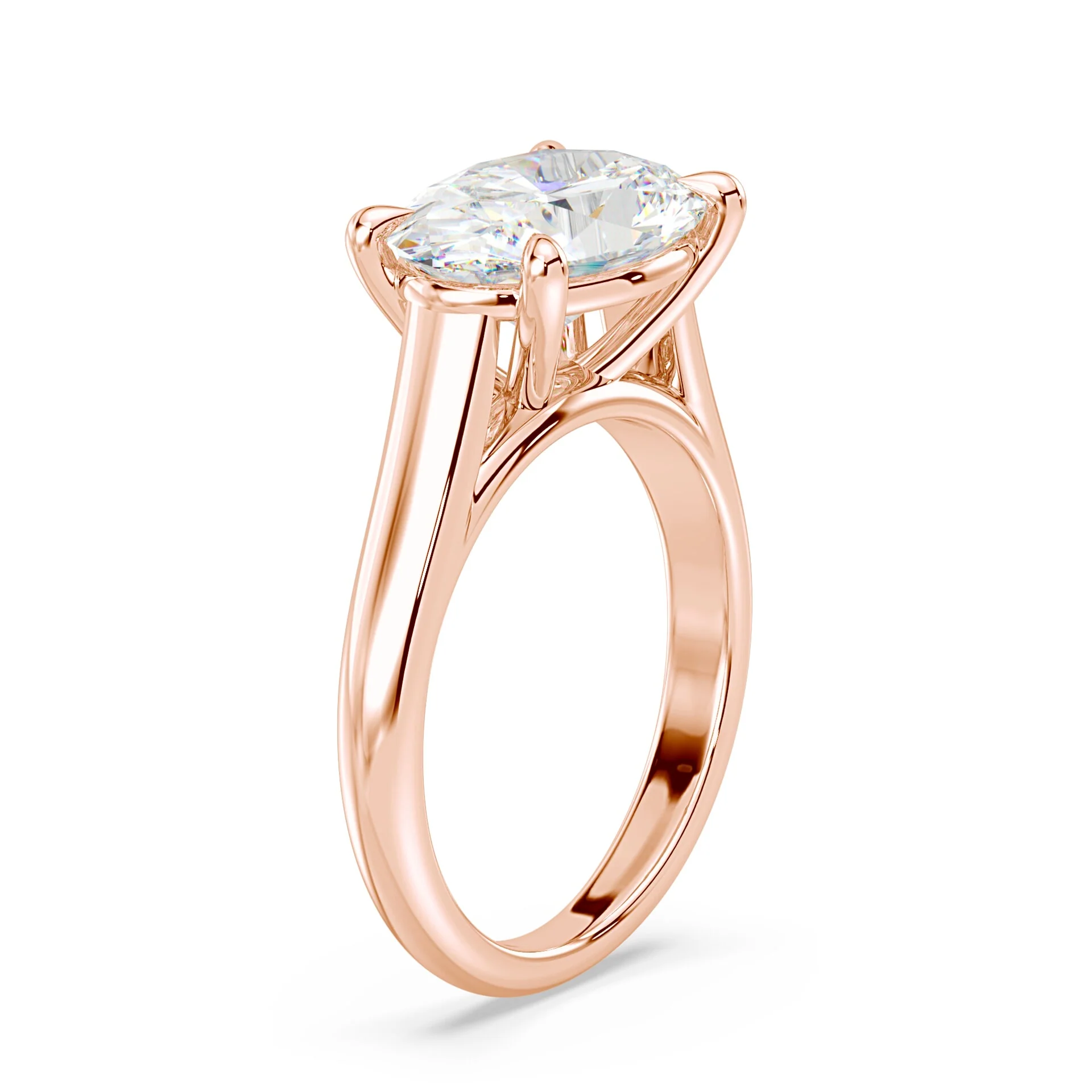 East-West Oval Cathedral Ring - Image 2