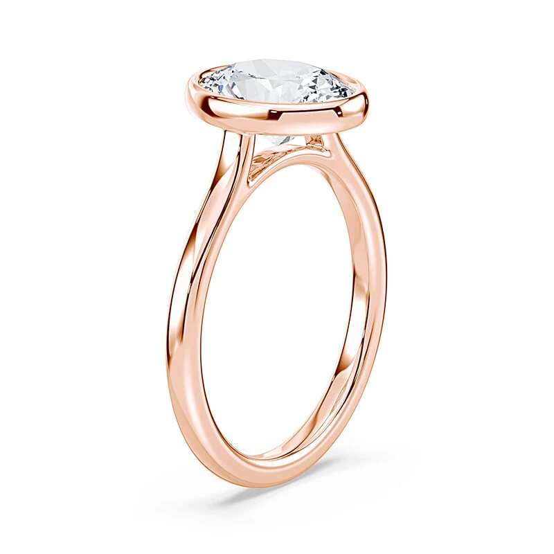 Oval Cathedral Bezel Ring - Image 2