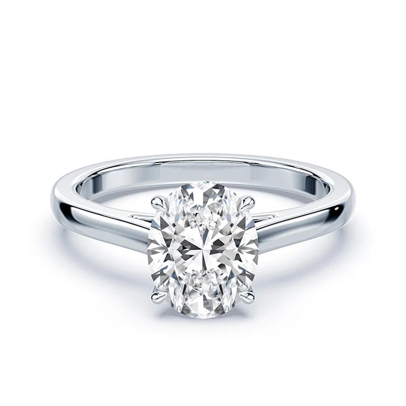 Oval Sleek Cathedral Ring