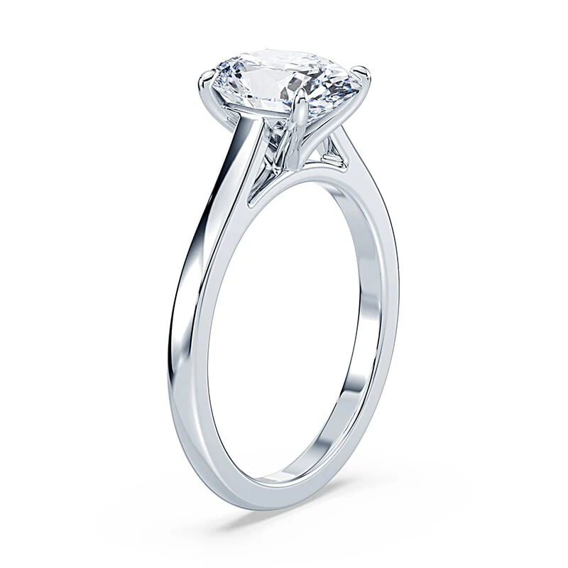 Oval Sleek Cathedral Ring - Image 2