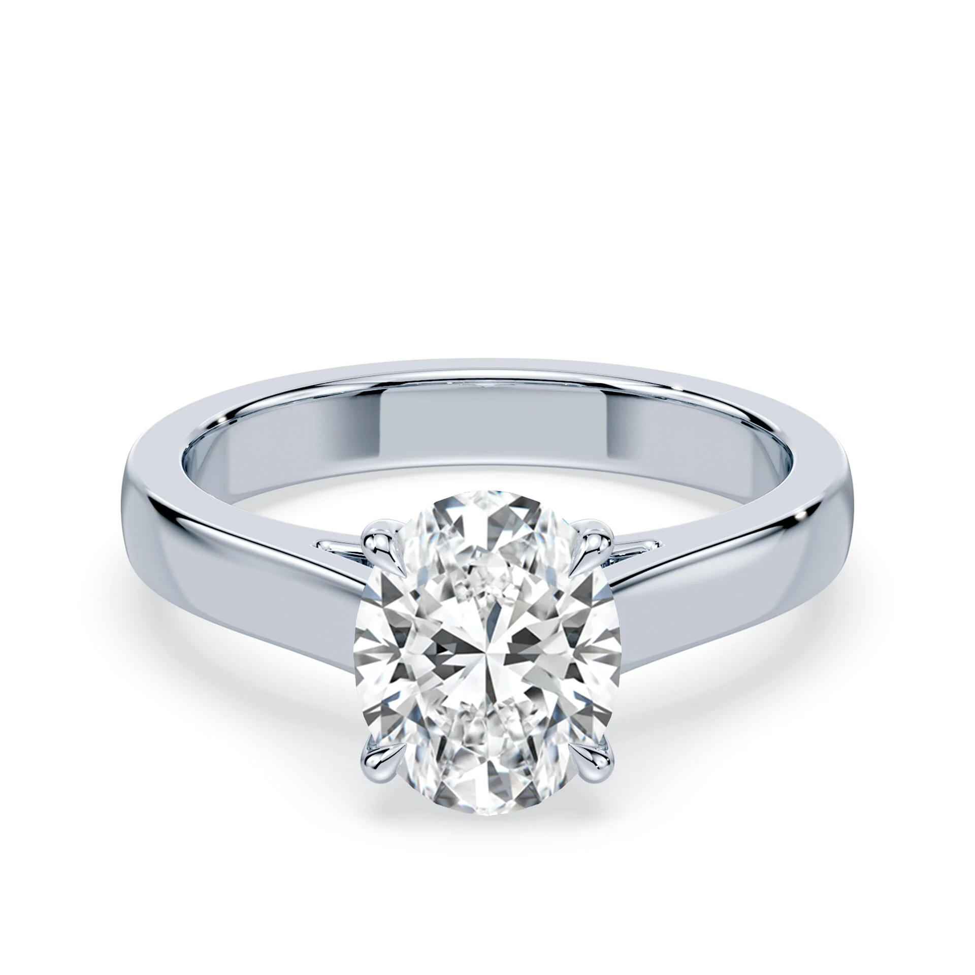 Oval Wide Cathedral Ring