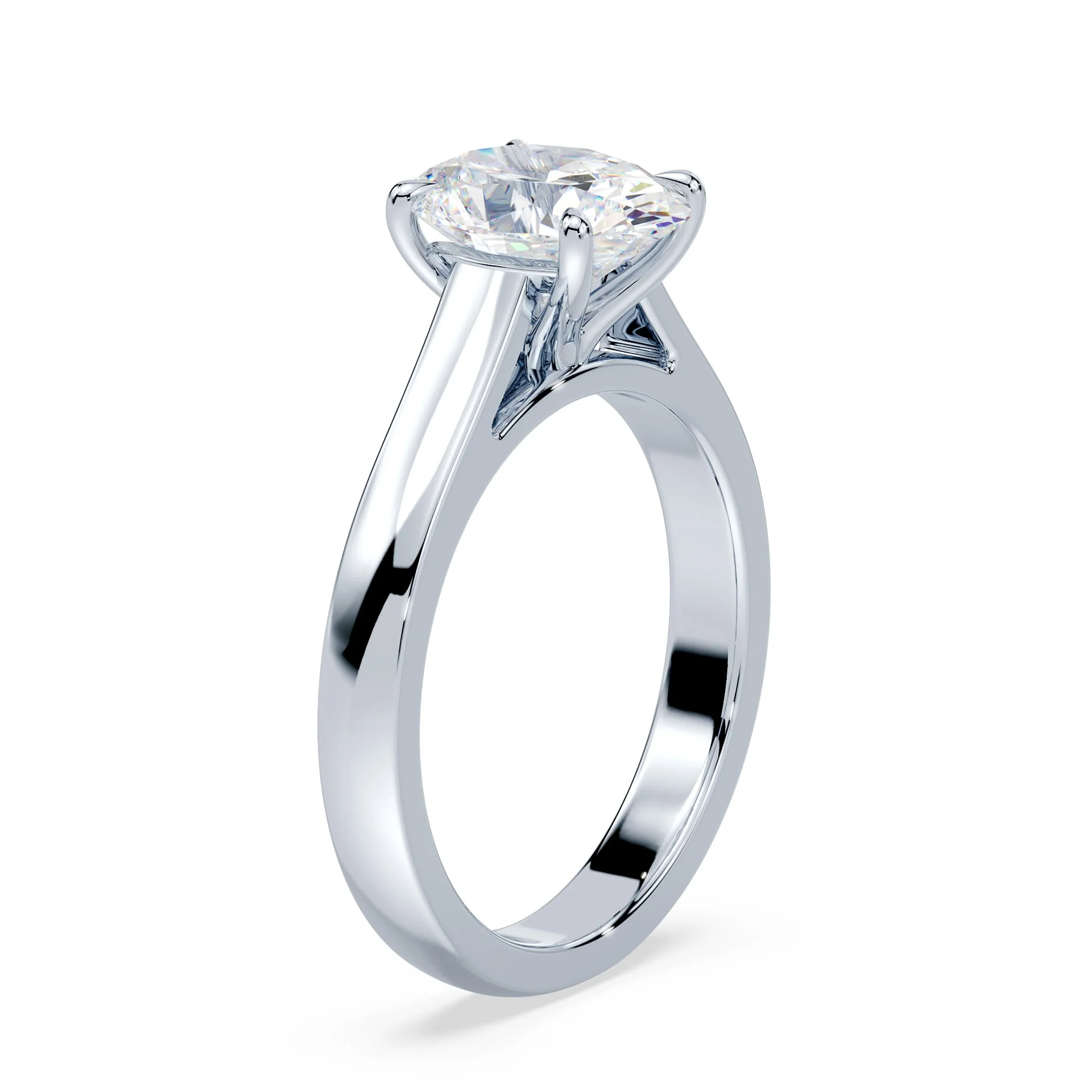 Oval Wide Cathedral Ring - Image 2