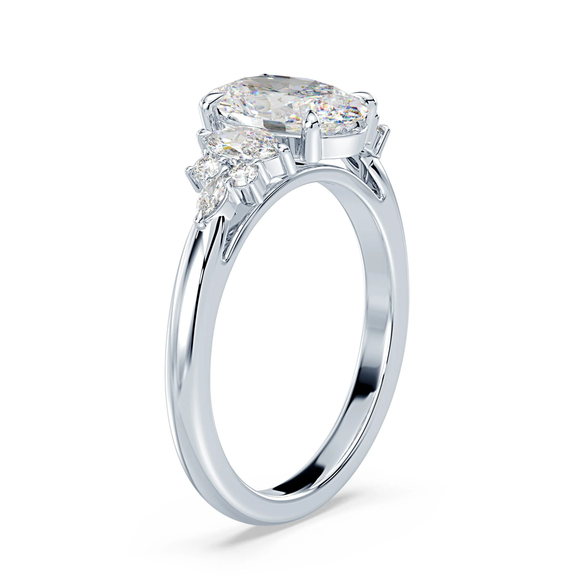 Accented Cathedral Ring - Image 2