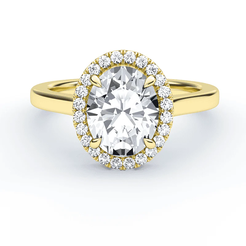 Oval Halo Engagement Ring