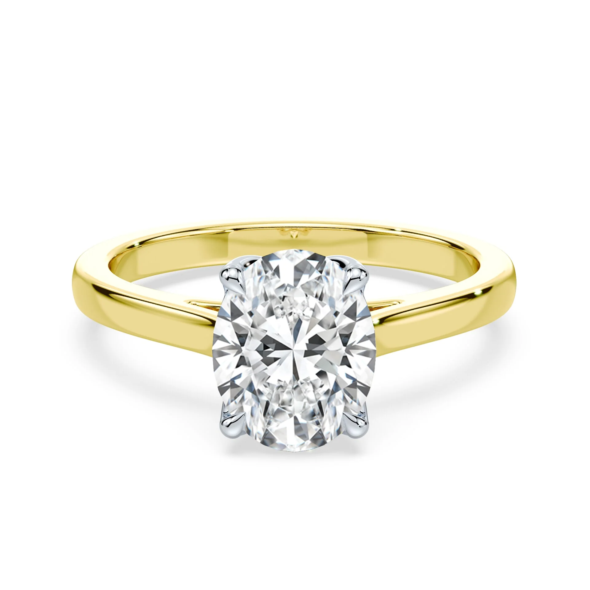 Oval Tulip Cathedral Ring