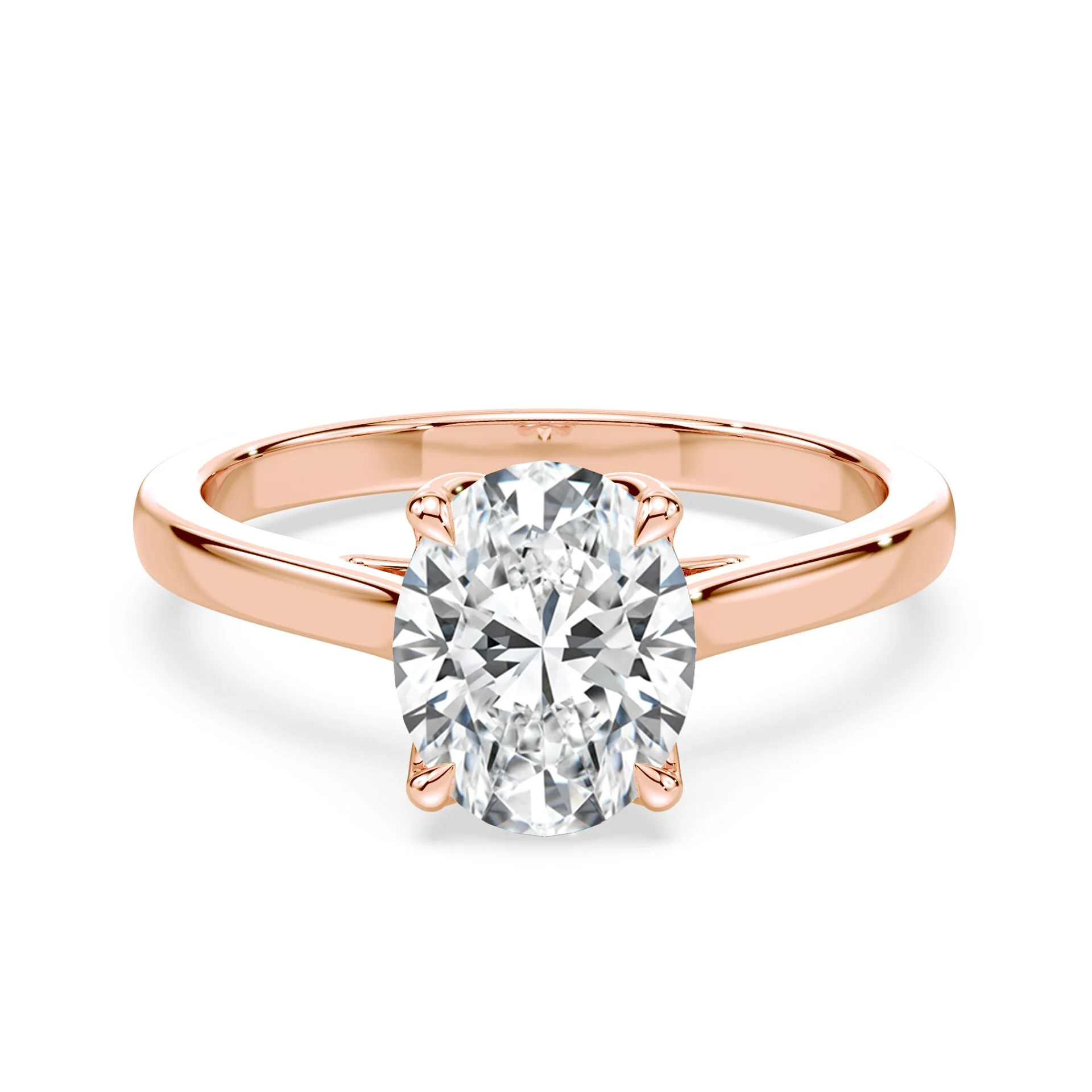 Oval Tulip Cathedral Ring