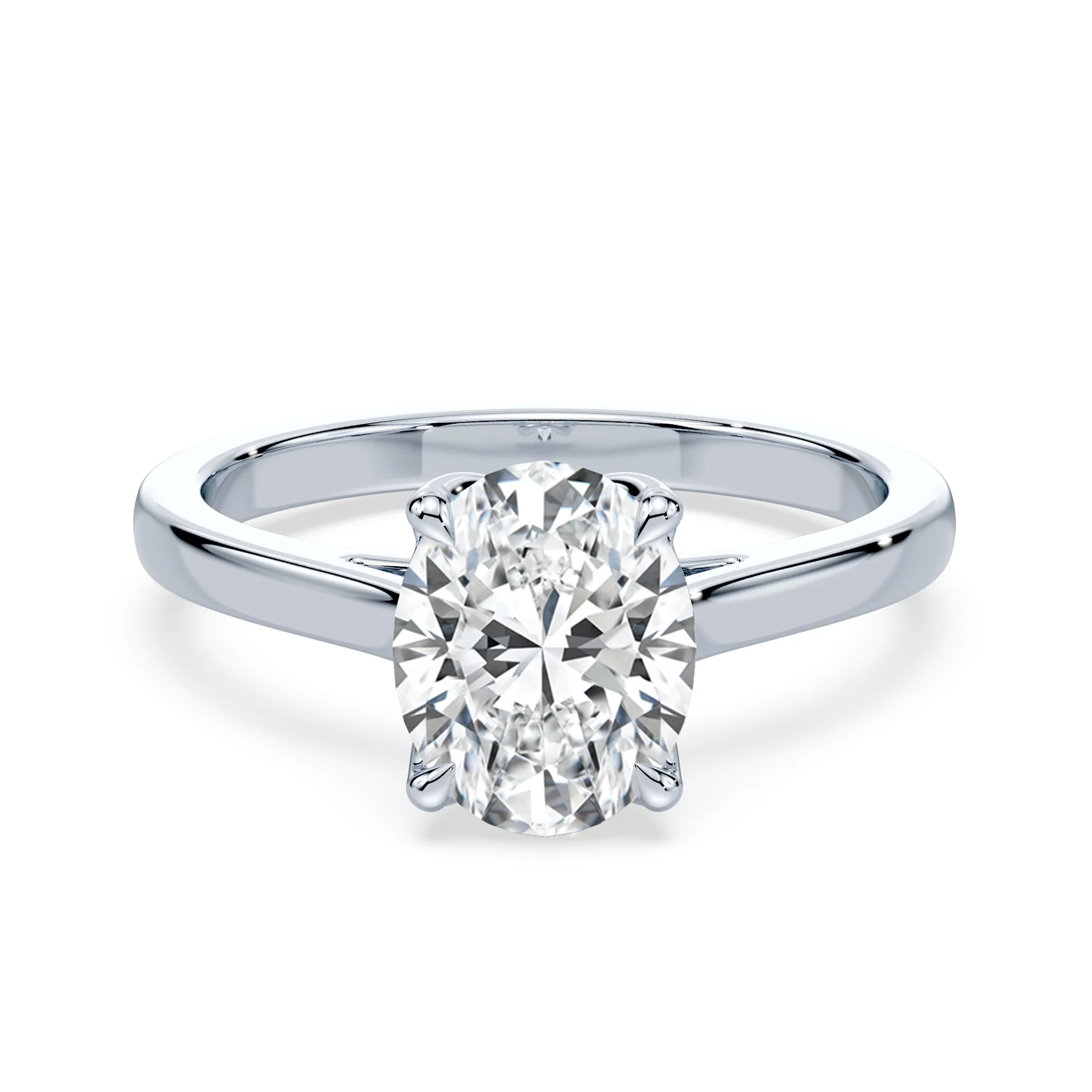 Oval Tulip Cathedral Ring