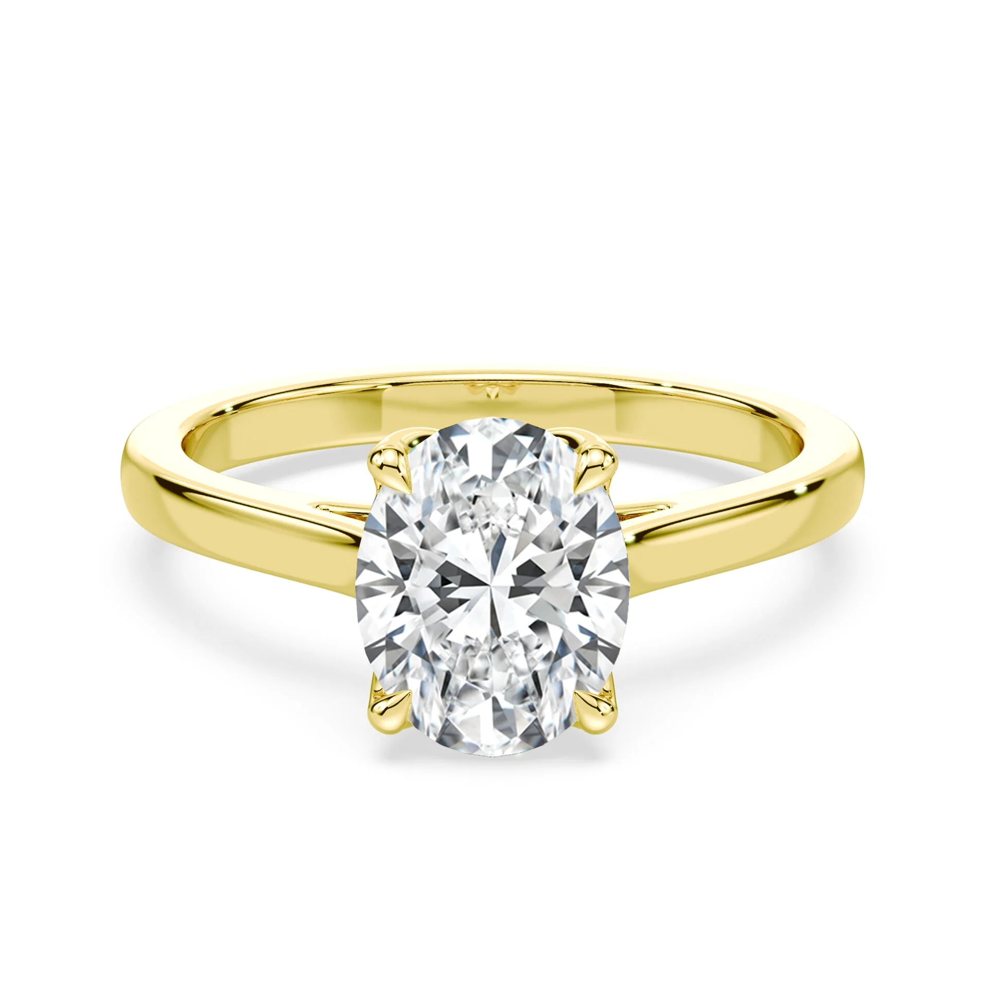 Oval Tulip Cathedral Ring
