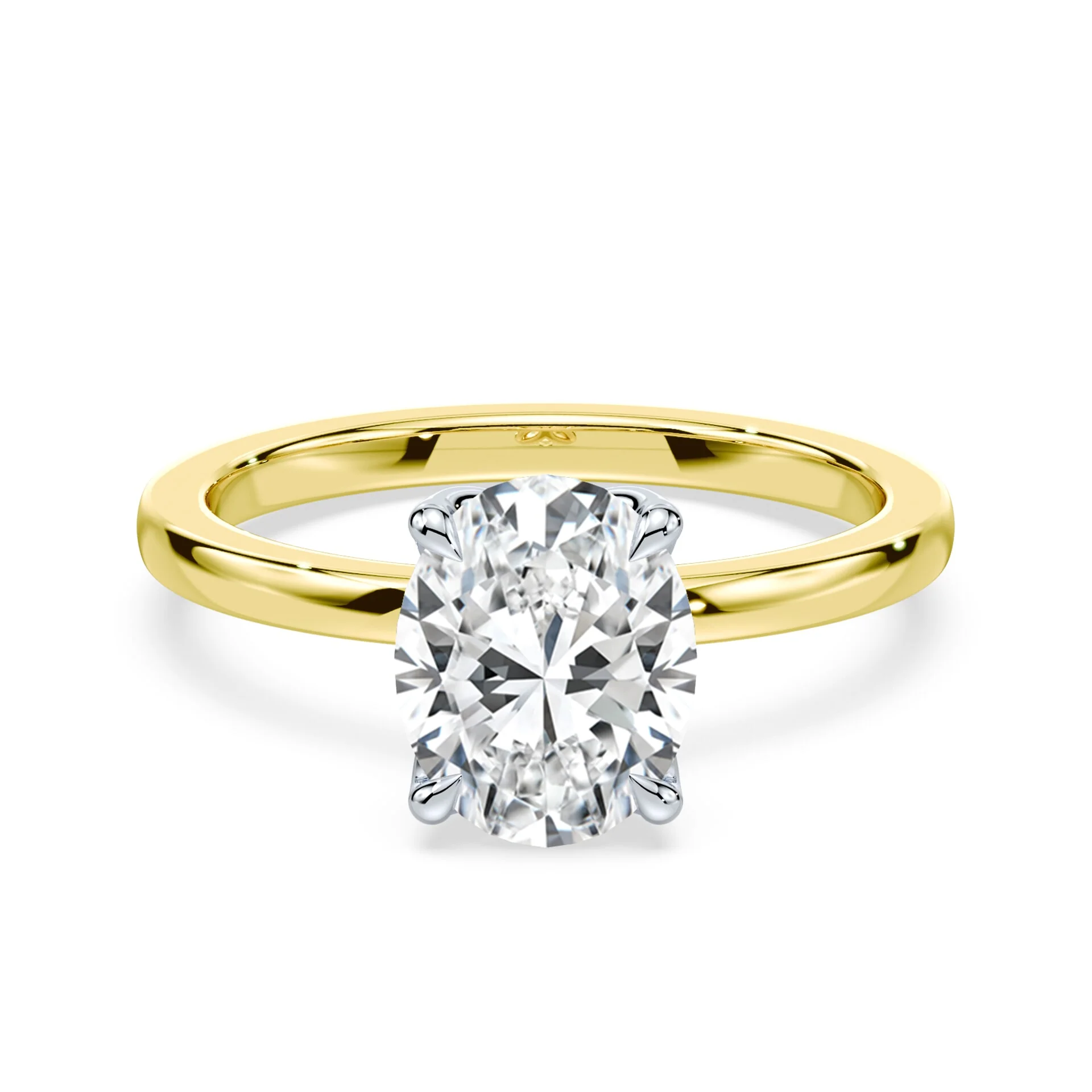 Oval Tulip Engagement Ring