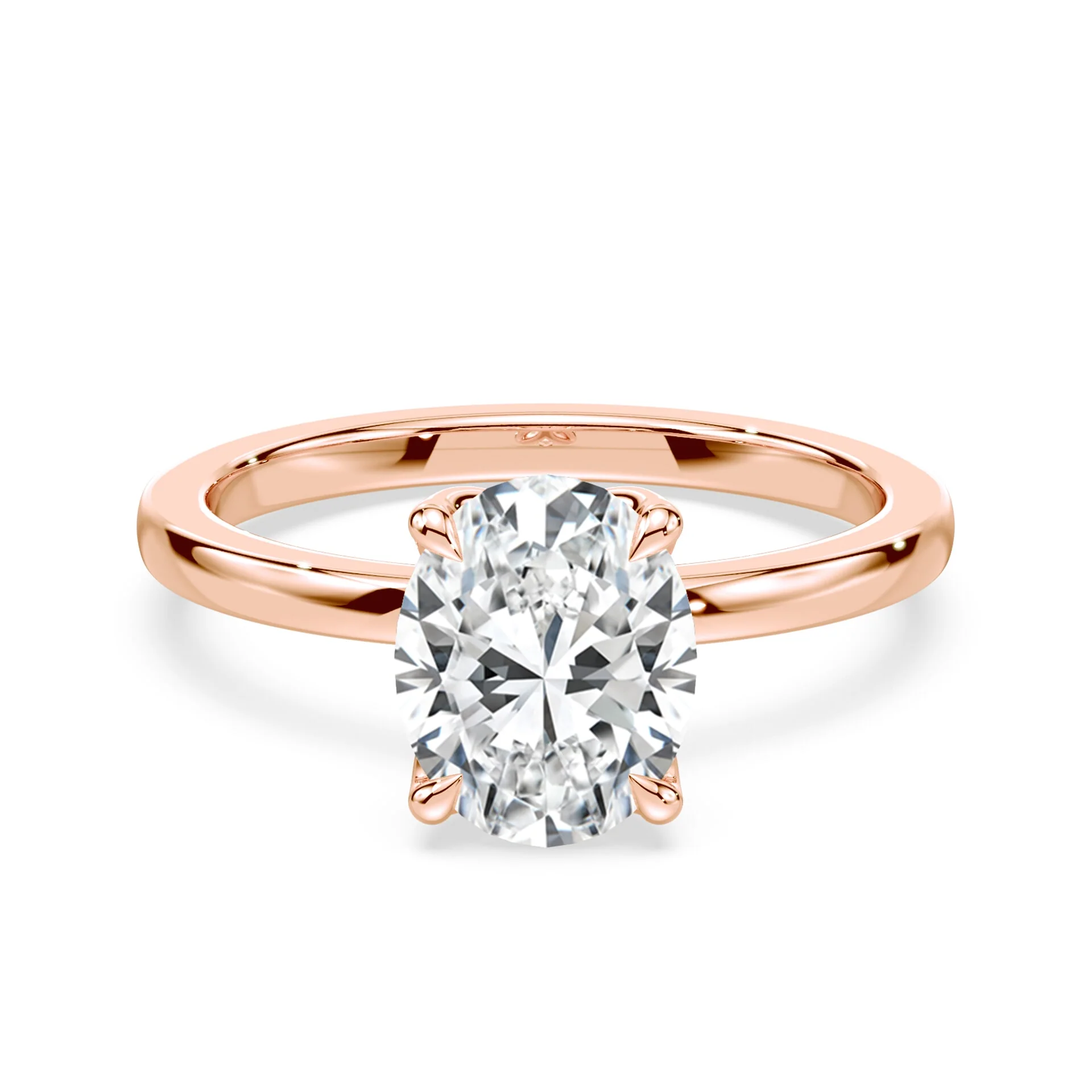 Oval Tulip Engagement Ring