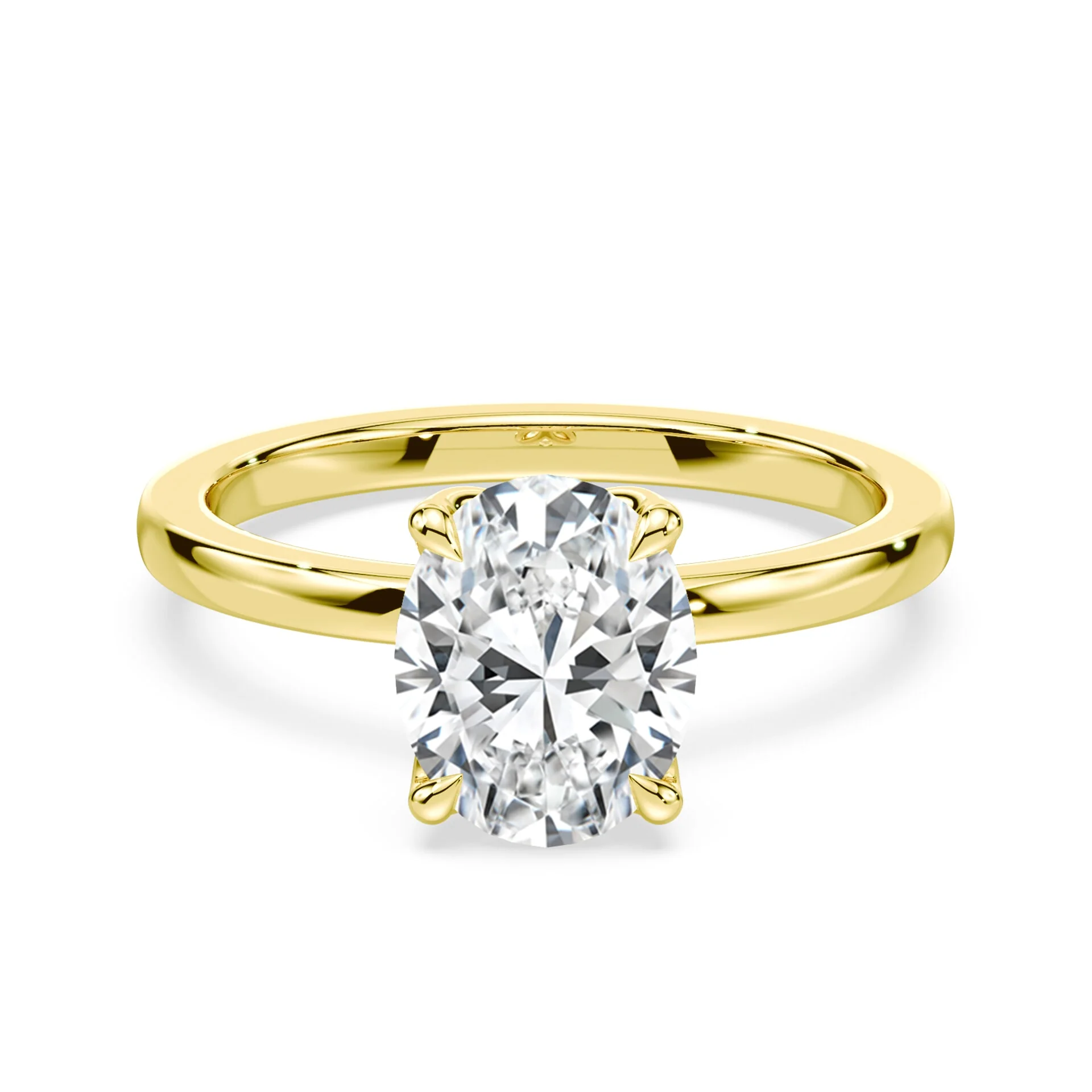 Oval Tulip Engagement Ring