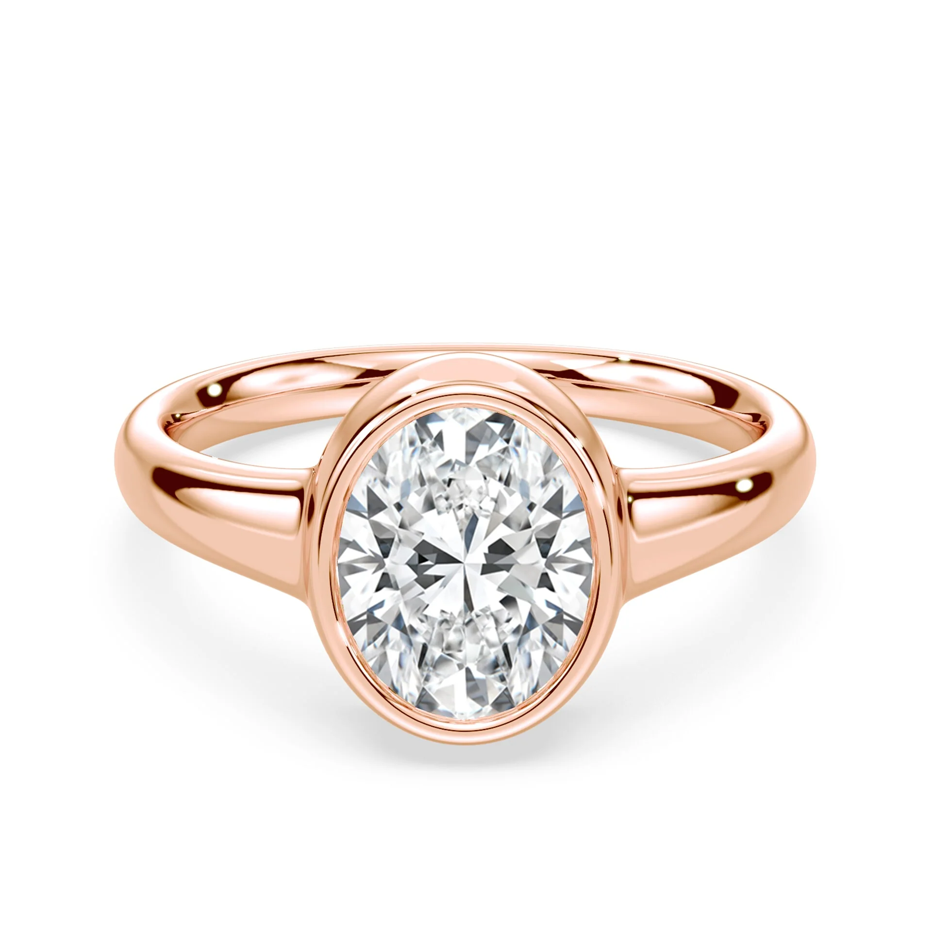 Oval Wide Bezel Ring