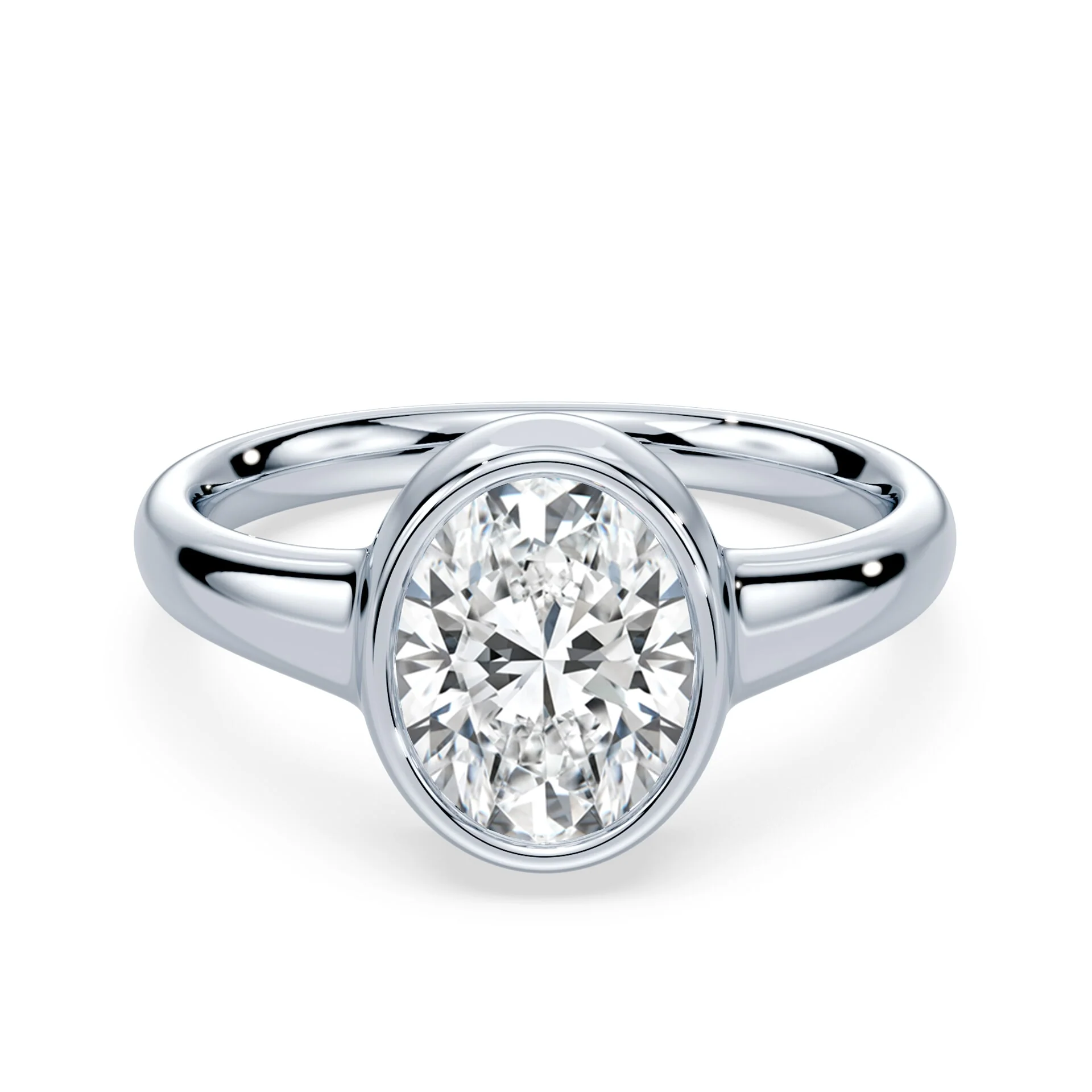 Oval Wide Bezel Ring