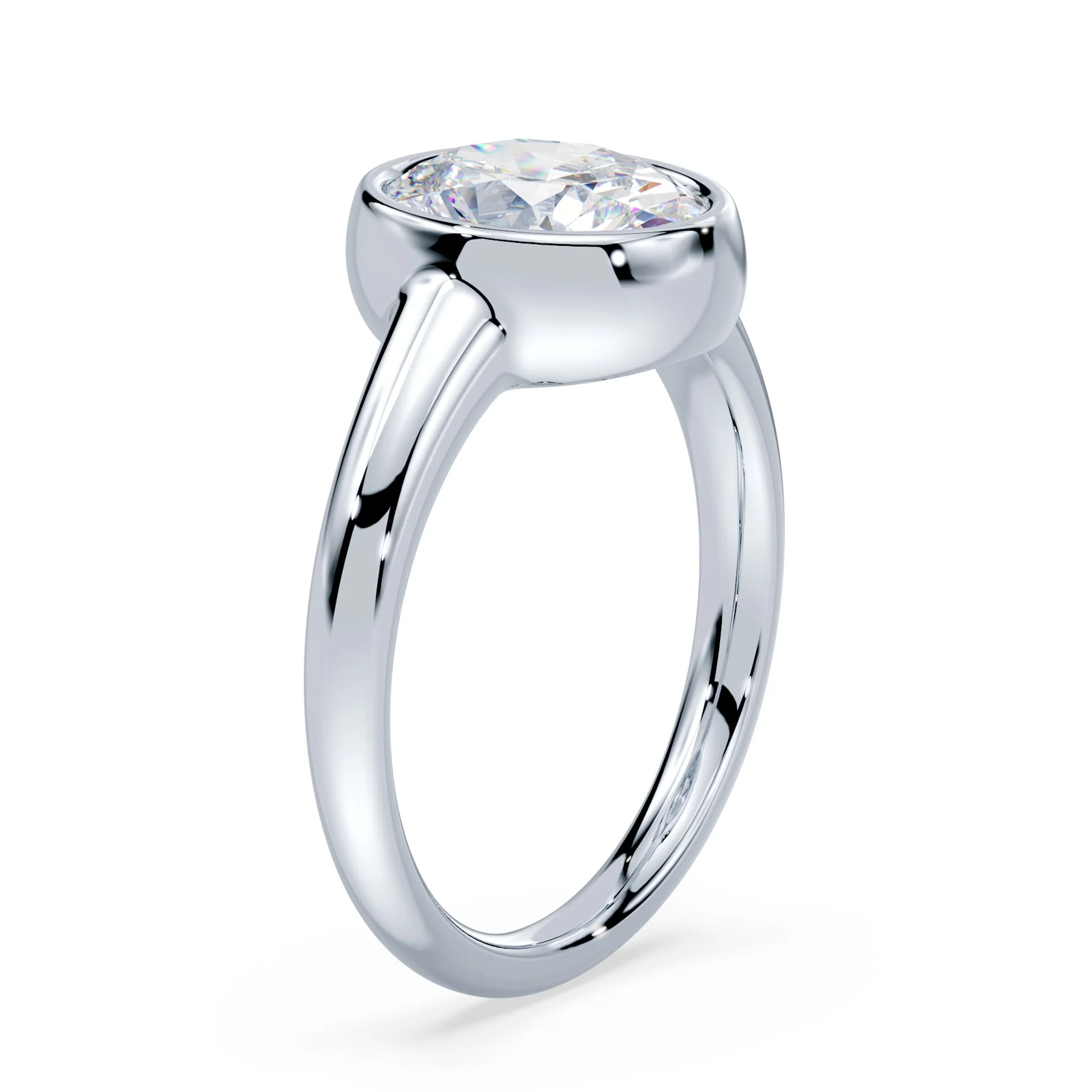Oval Wide Bezel Ring - Image 2