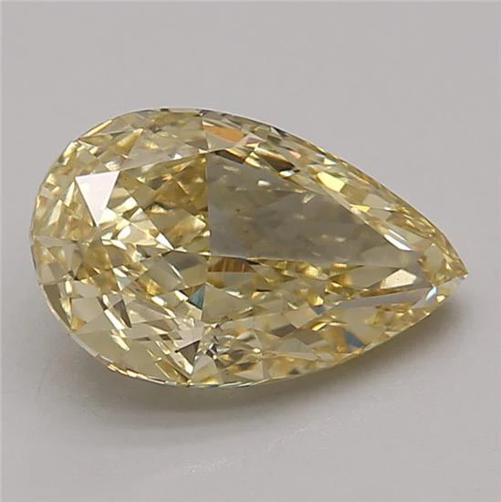 Pear 2.15ct Fancy Intense  Yellow VS1