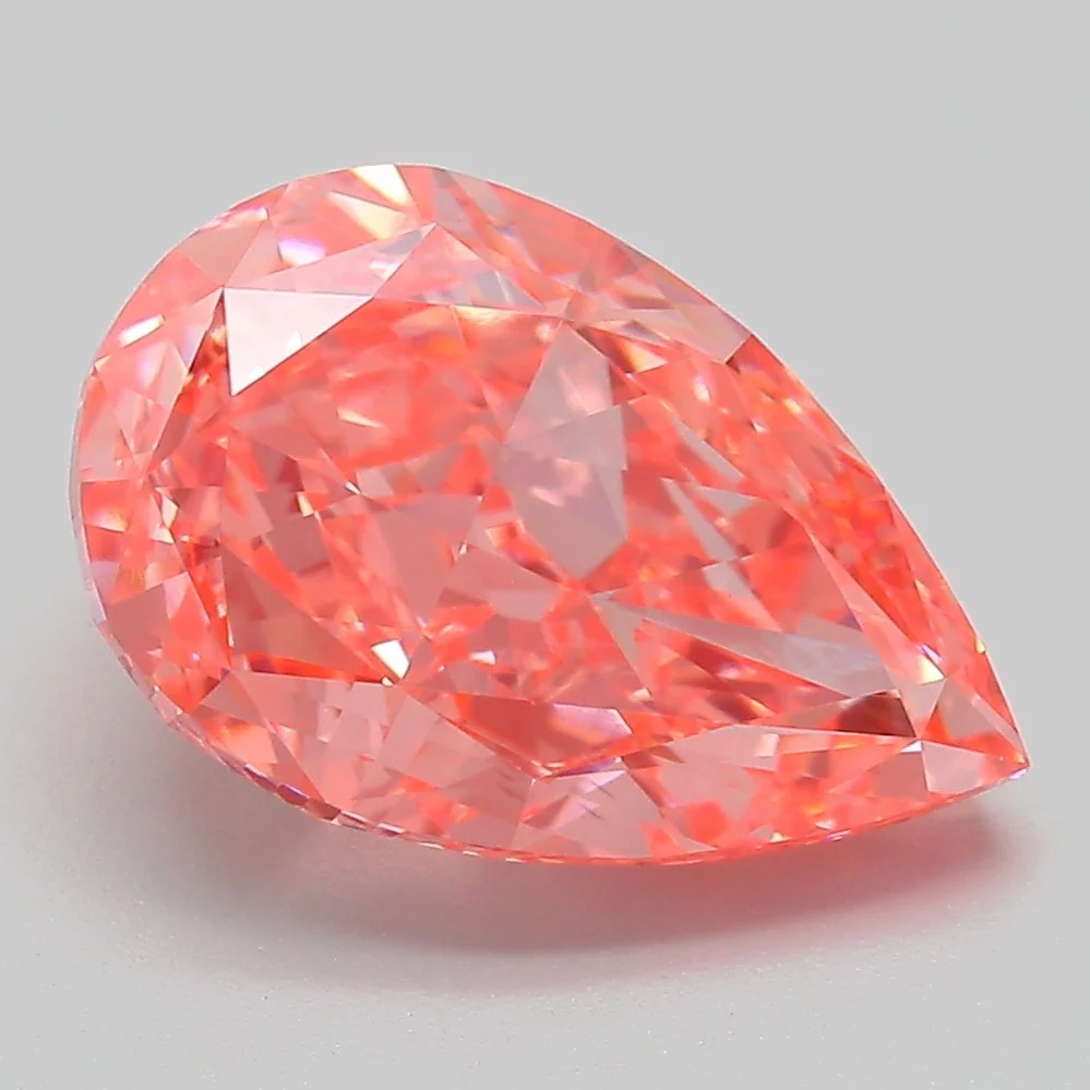 Pear 4.64ct Fancy Vivid  Pink VS1