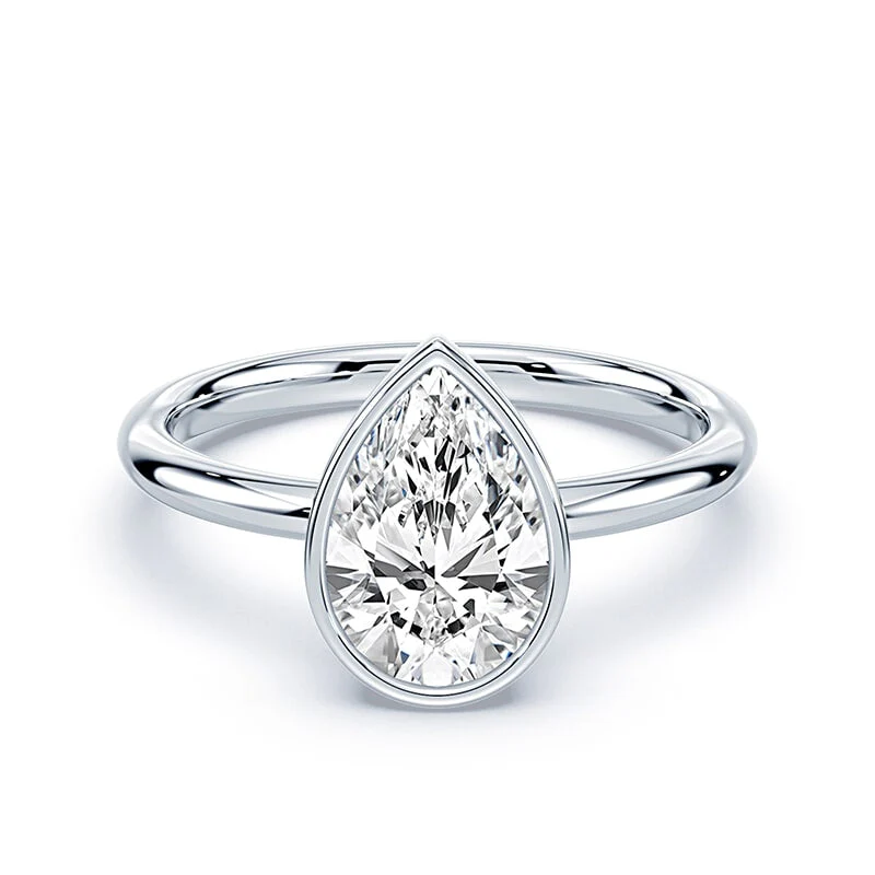 Pear Shaped Bezel Ring