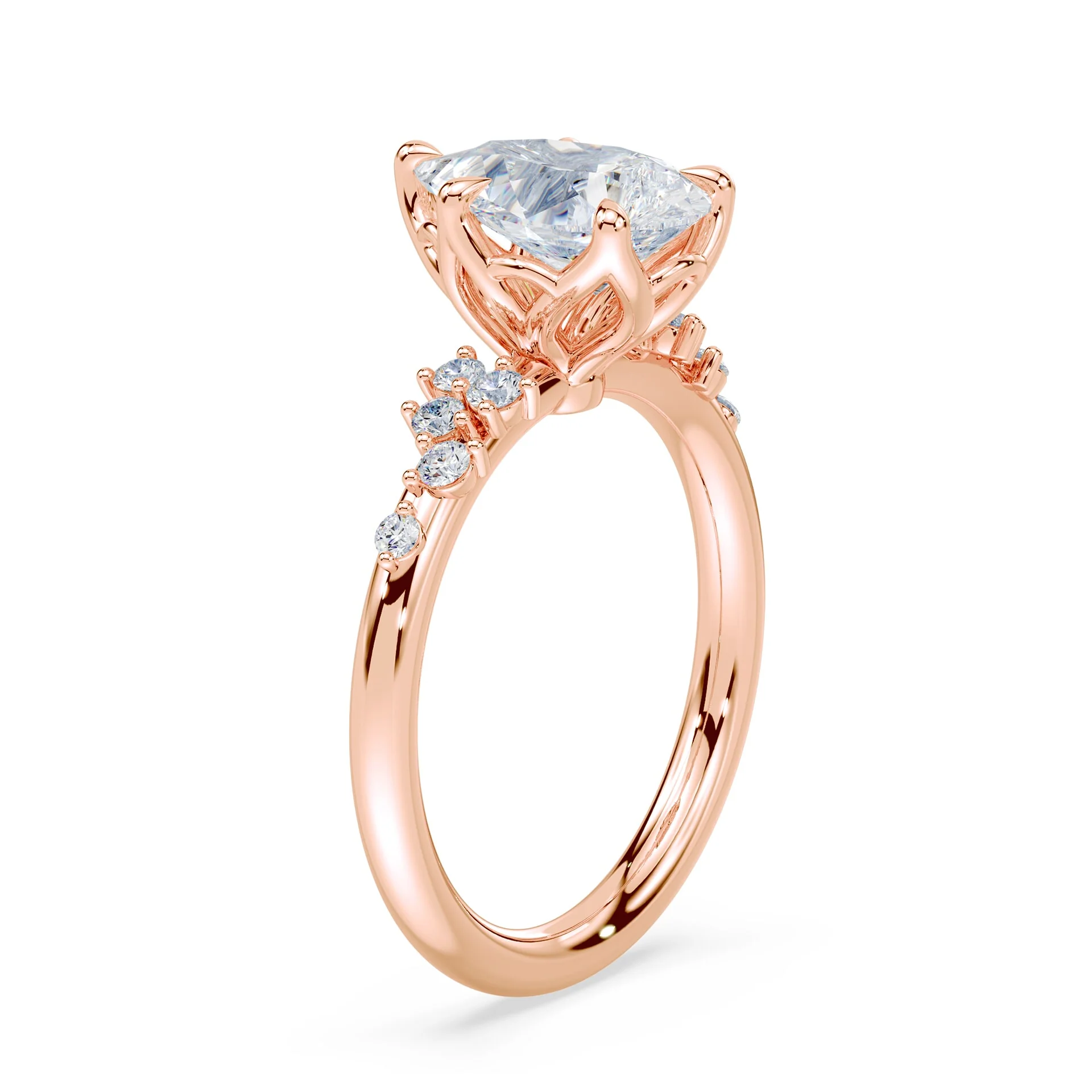 Pear Cut Petals Cluster Ring - Image 2