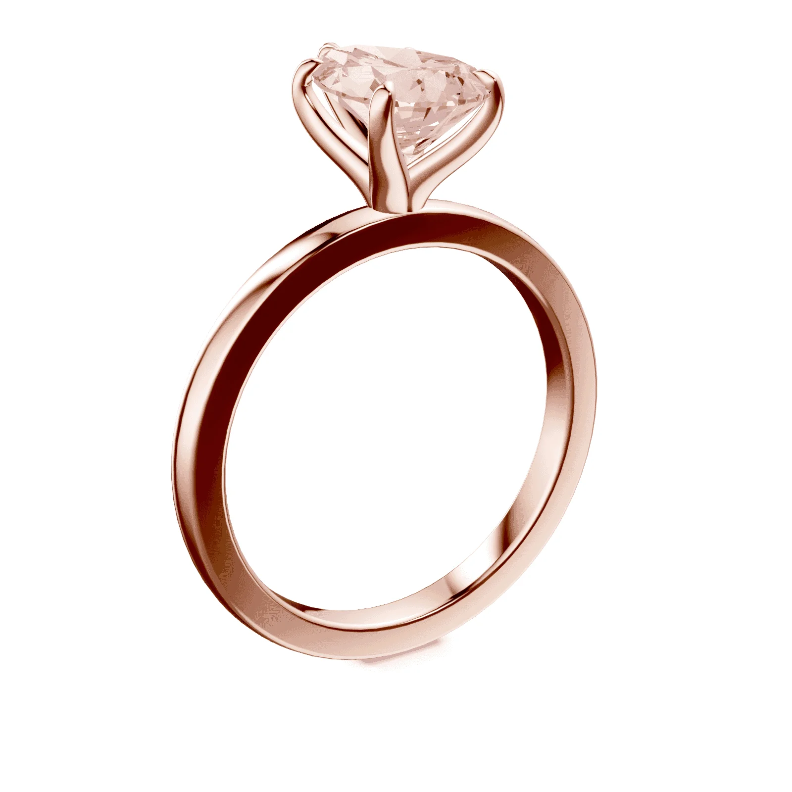 Pear Cut Pink Diamond Ring - Image 2