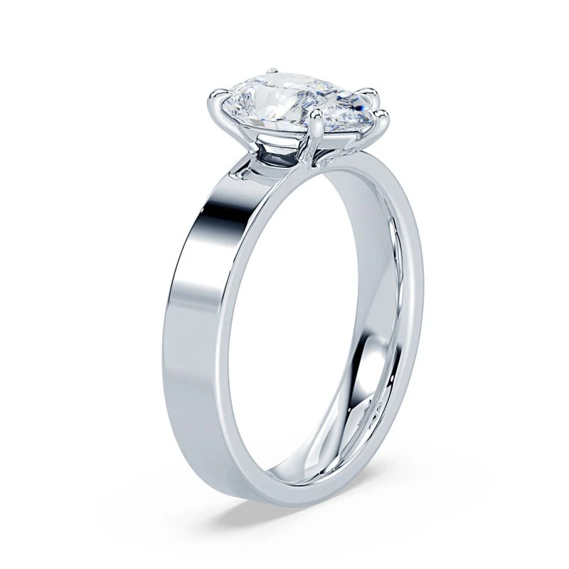 Pear Cut Low Profile Pave Ring - Image 2