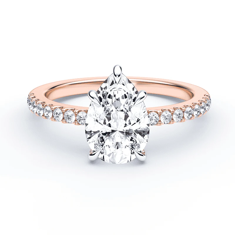 Pear Shaped Diamond Ring