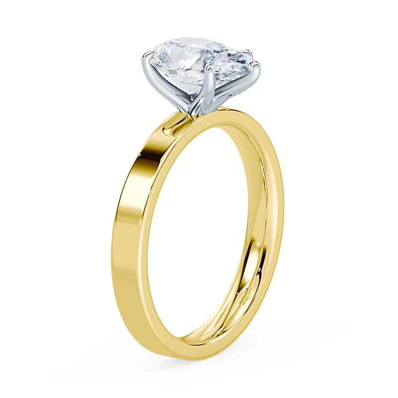 Pear Shaped Wide Solitaire - Image 2