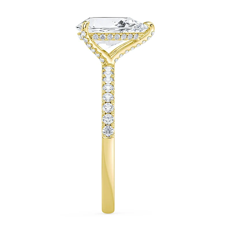 Pear Cut Allover Pave Ring - Image 4