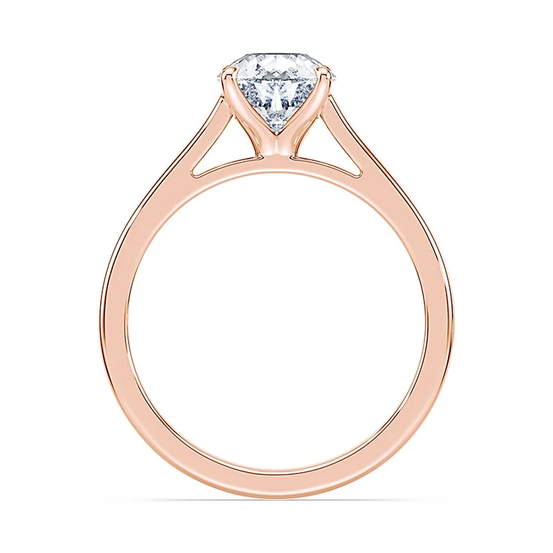 Pear Cut Sleek Cathedral Ring - Image 3