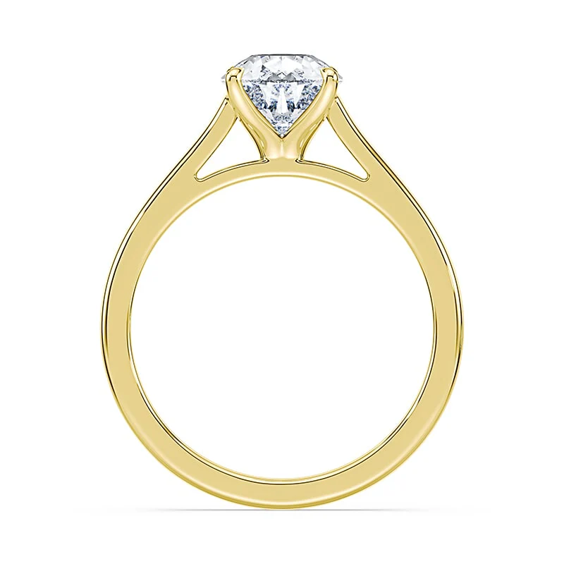 Pear Cut Sleek Cathedral Ring - Image 3