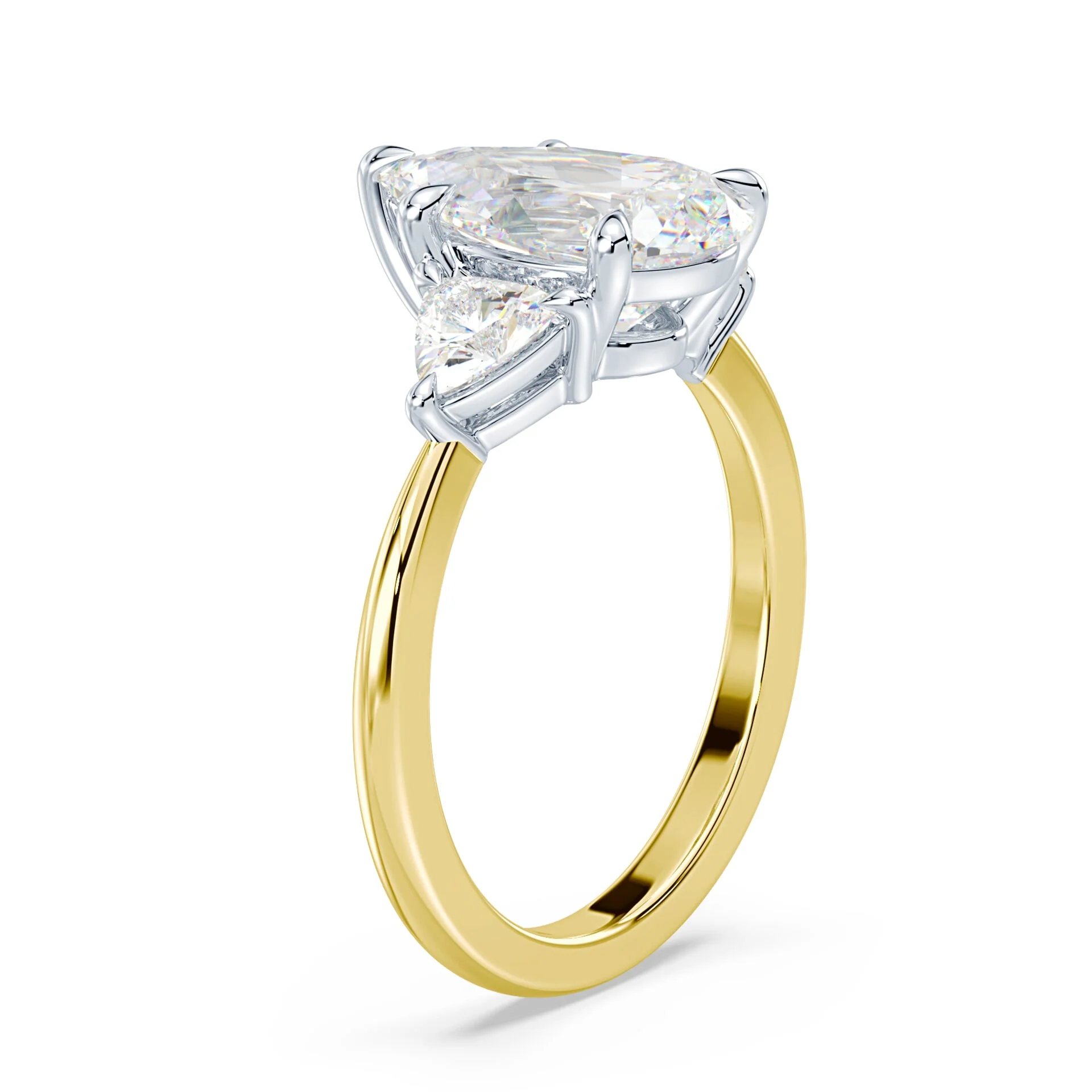 Three Stone Trillion Ring - Image 2