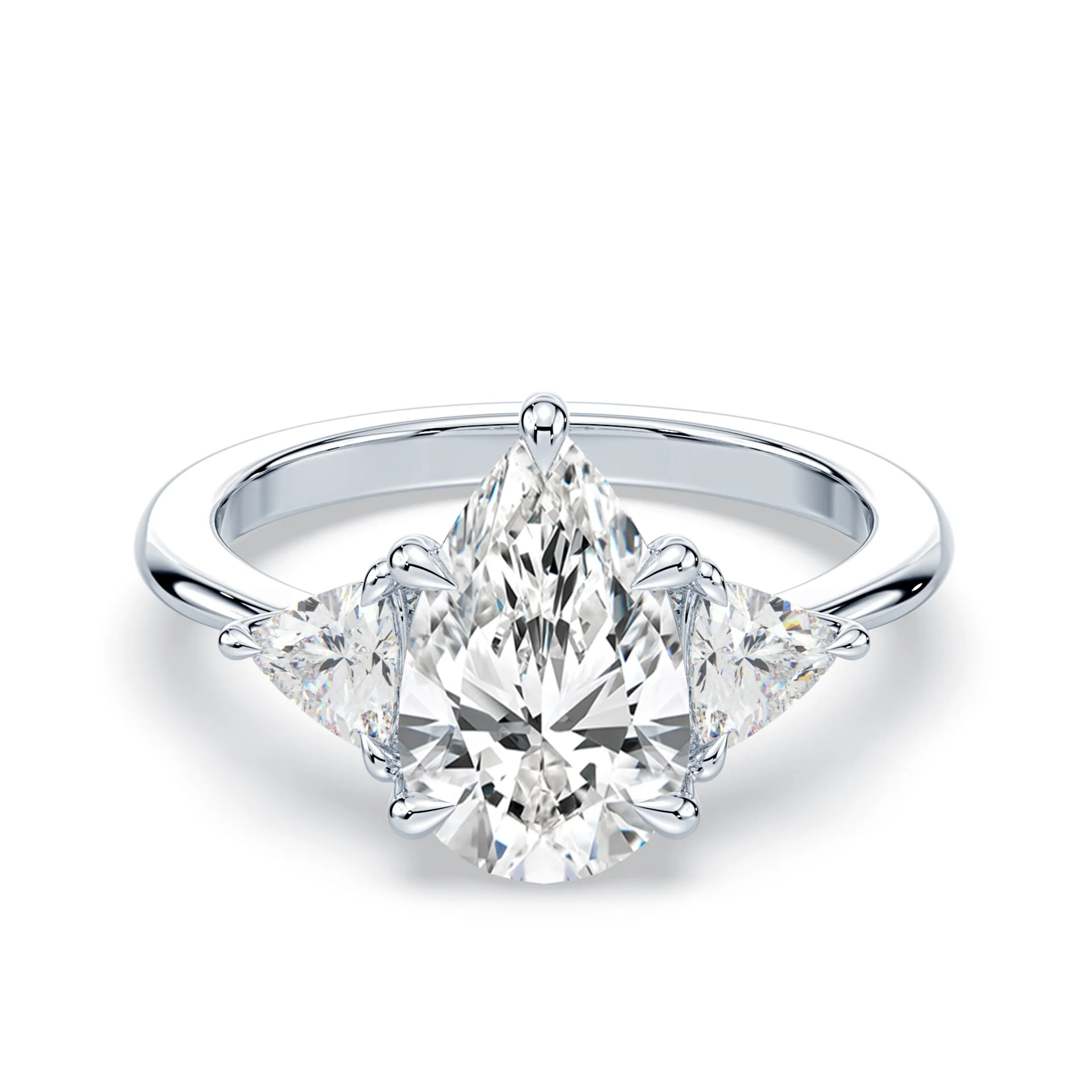 Three Stone Trillion Ring