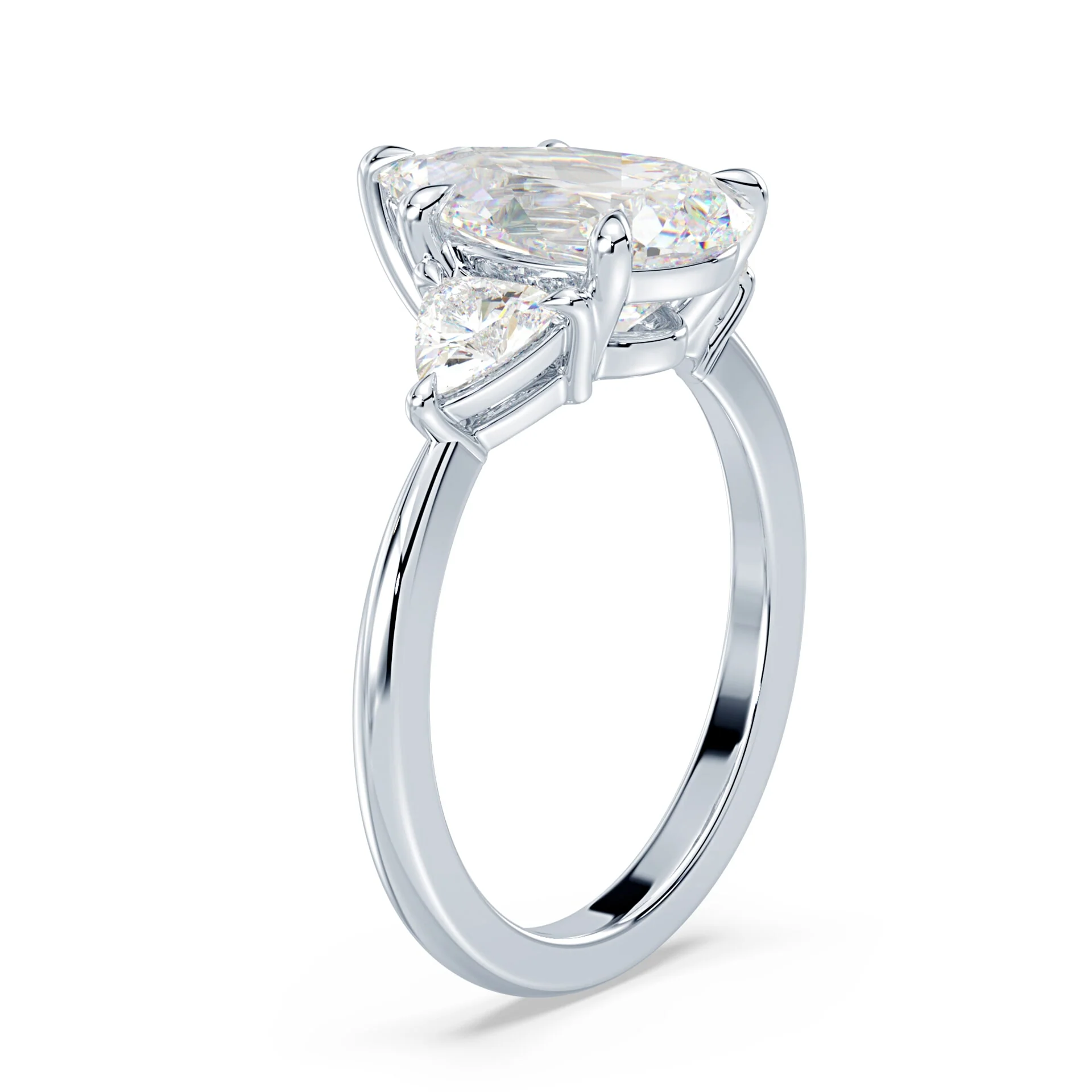 Three Stone Trillion Ring - Image 2