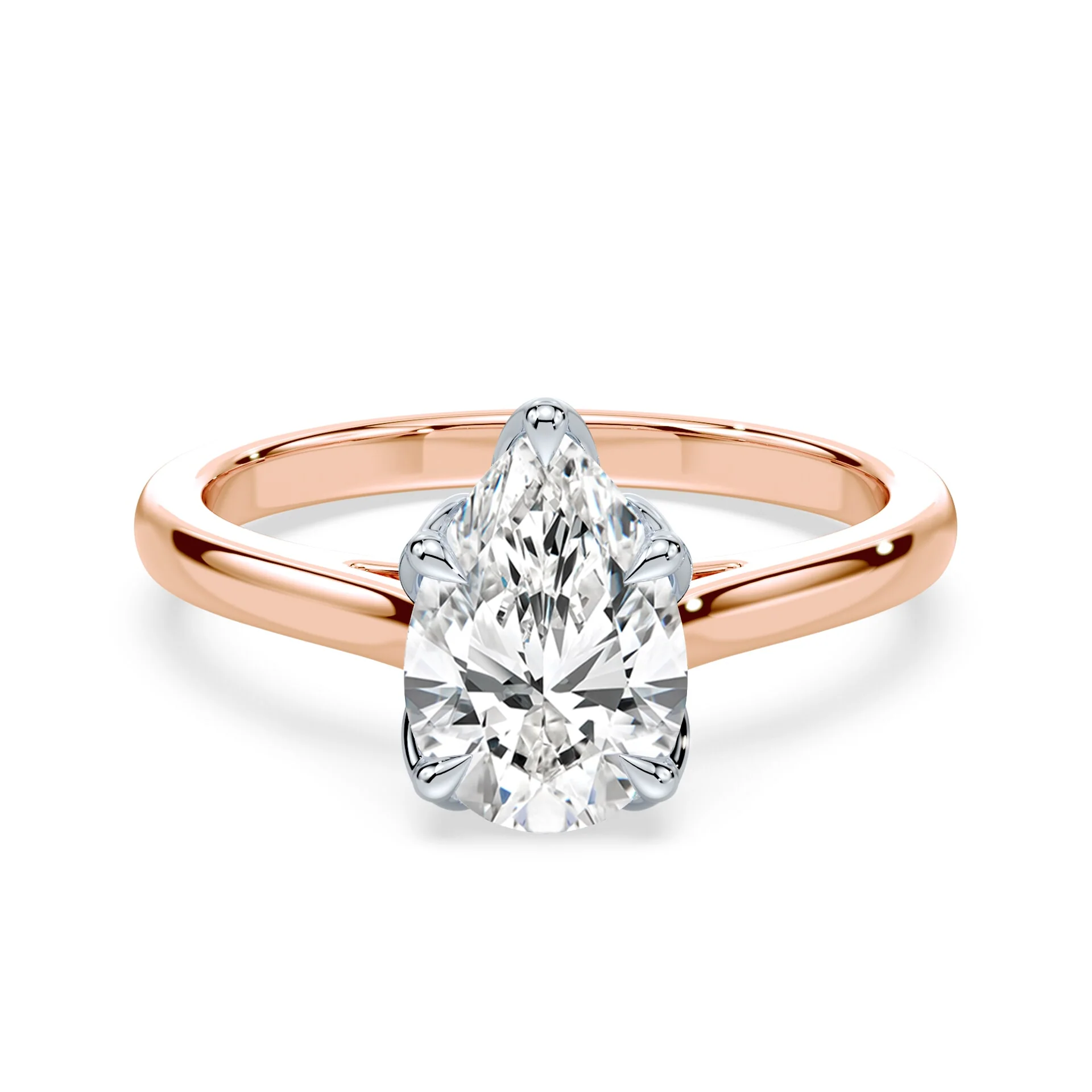 Pear Tulip Cathedral Ring