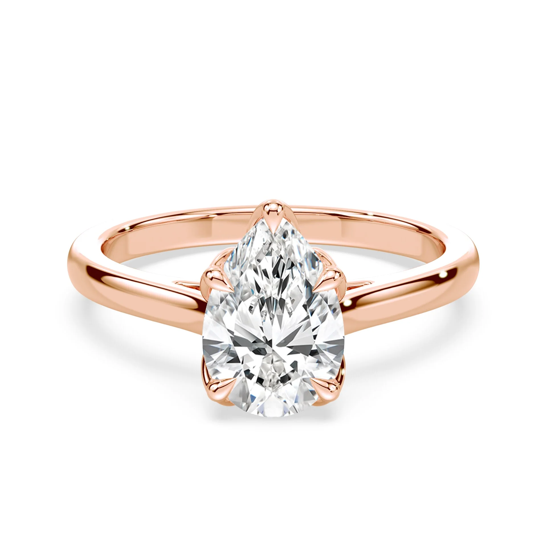 Pear Tulip Cathedral Ring