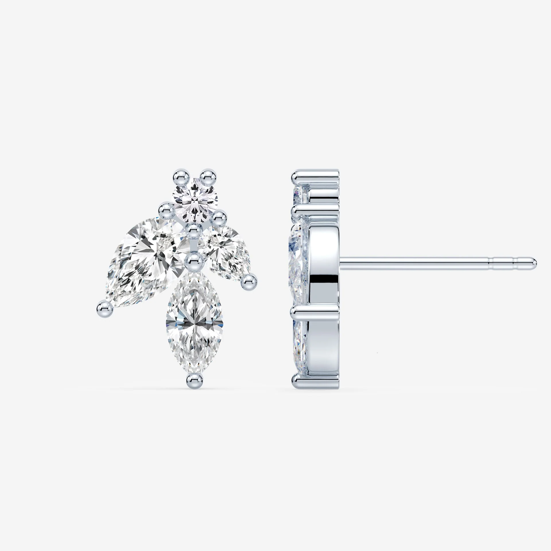 Petals Diamond Earrings - Image 2