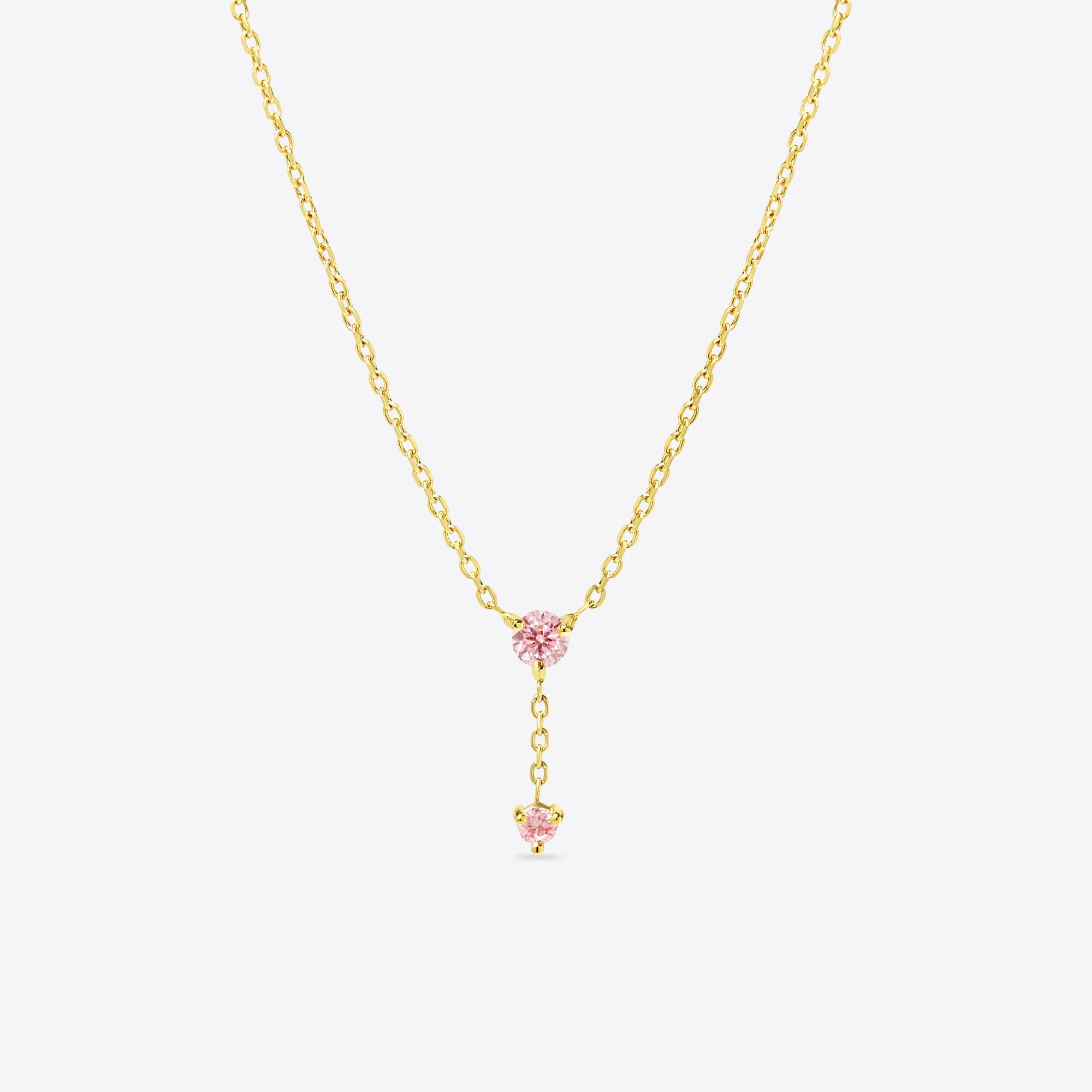 Pink Diamond Mini Drop Pendant